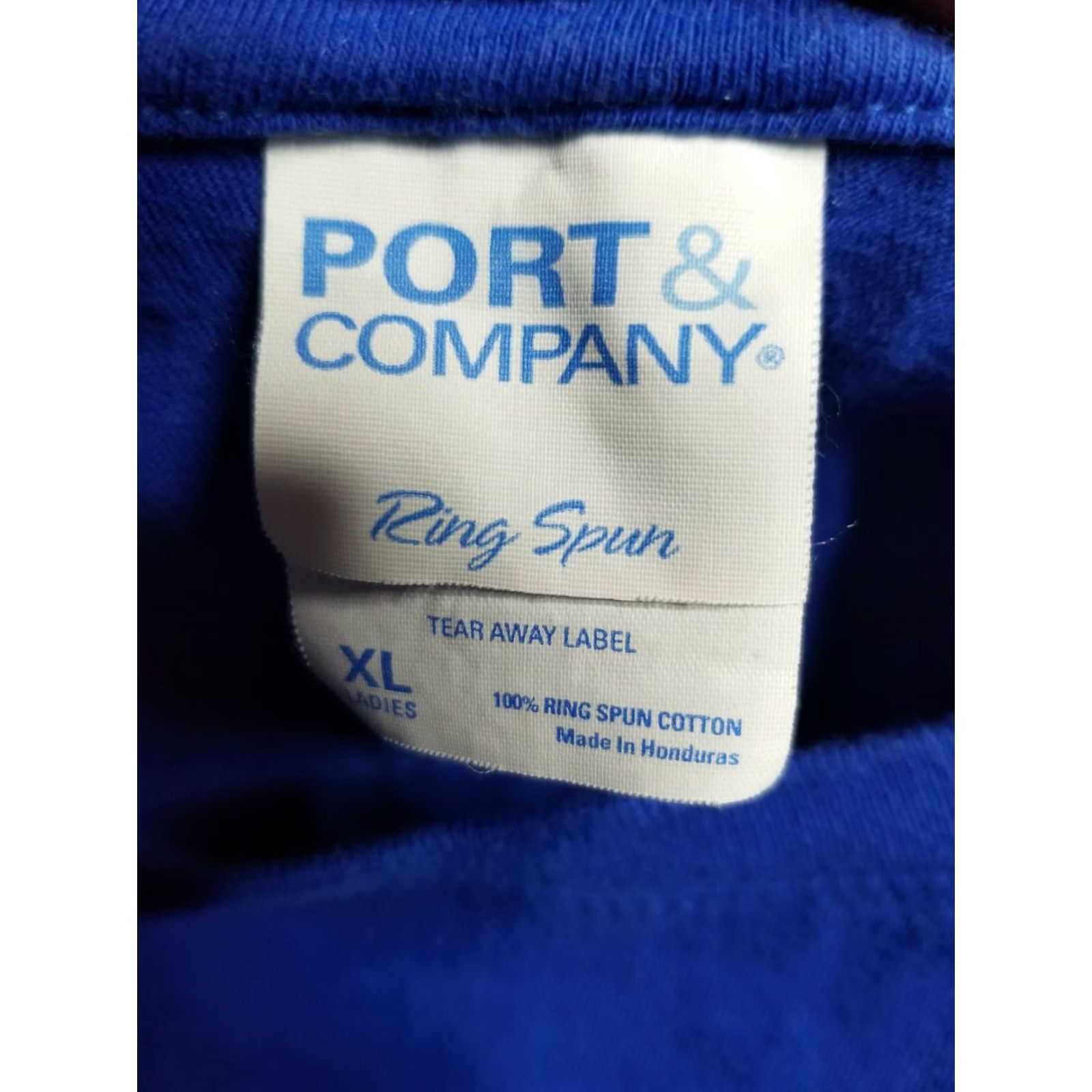 Port & Company Womens XL I Stand With Israel Flag Eagle T-shirt Port & Company Blue Cotton Short Sleeve Crew Neck Graphic Print Basic Regular Womens Size XL / US 12-14 / IT 48-50 - 3 Thumbnail