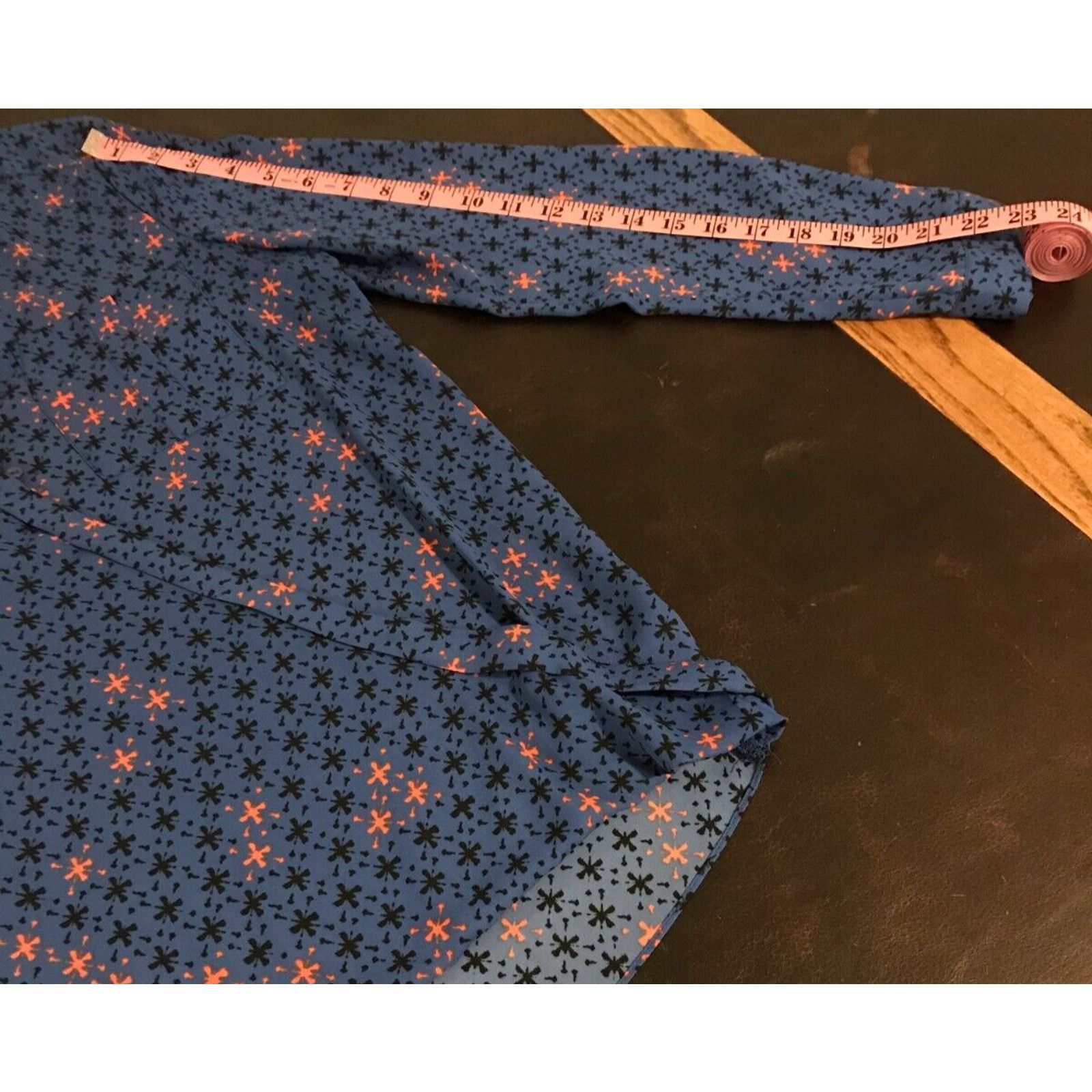 Anthropologie Anthropologie Maeve Eva Blue Long Sleeves Faux Wrap Blouse Size M / US 6-8 / IT 42-44 - 9 Thumbnail
