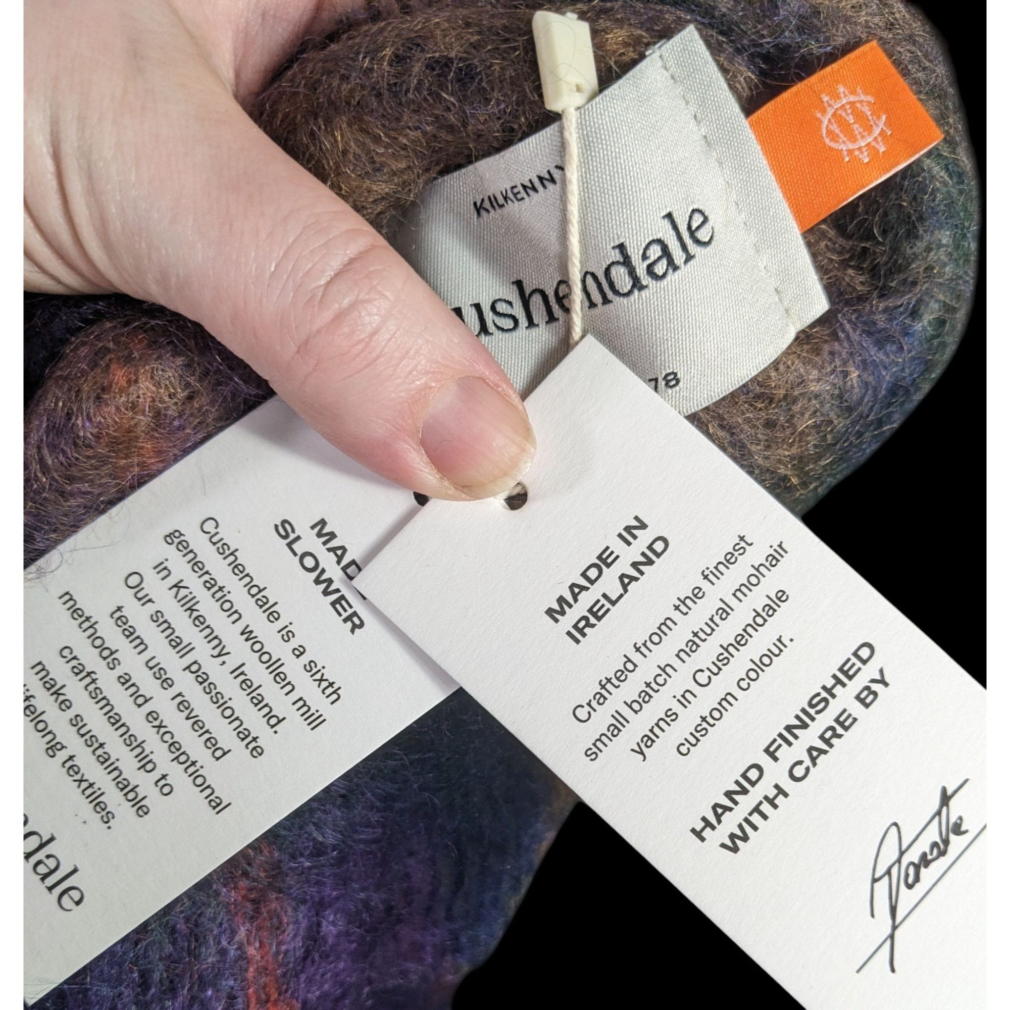 Other Cushendale Brushed Mohair Scarf Made In Ireland 72x9 Inches Size ONE SIZE - 7 Thumbnail