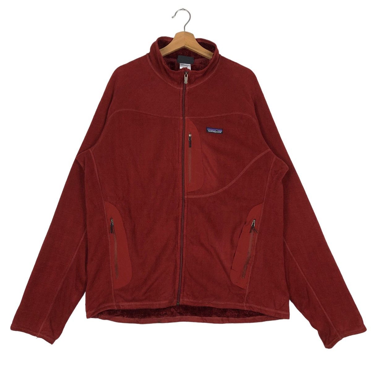 Patagonia 🔥Rich Orange - Fleece Jacket Extra Large Zipper Rare Design Size US XL / EU 56 / 4 - 1 Thumbnail