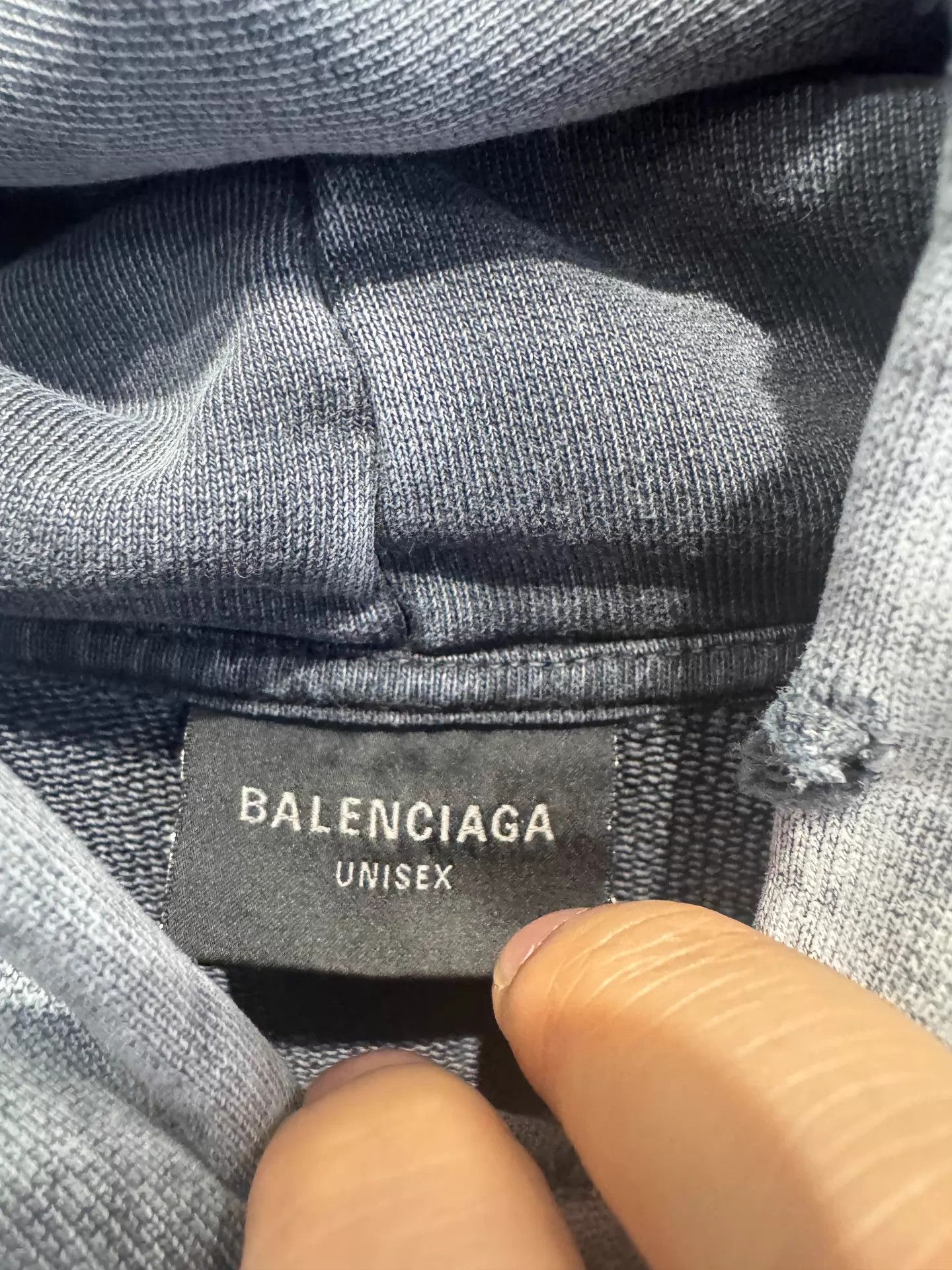 Balenciaga Balenciaga 25 Men's Gray Long Sleeve Hoodie Logo Print L Size US L / EU 52-54 / 3 - 3 Thumbnail