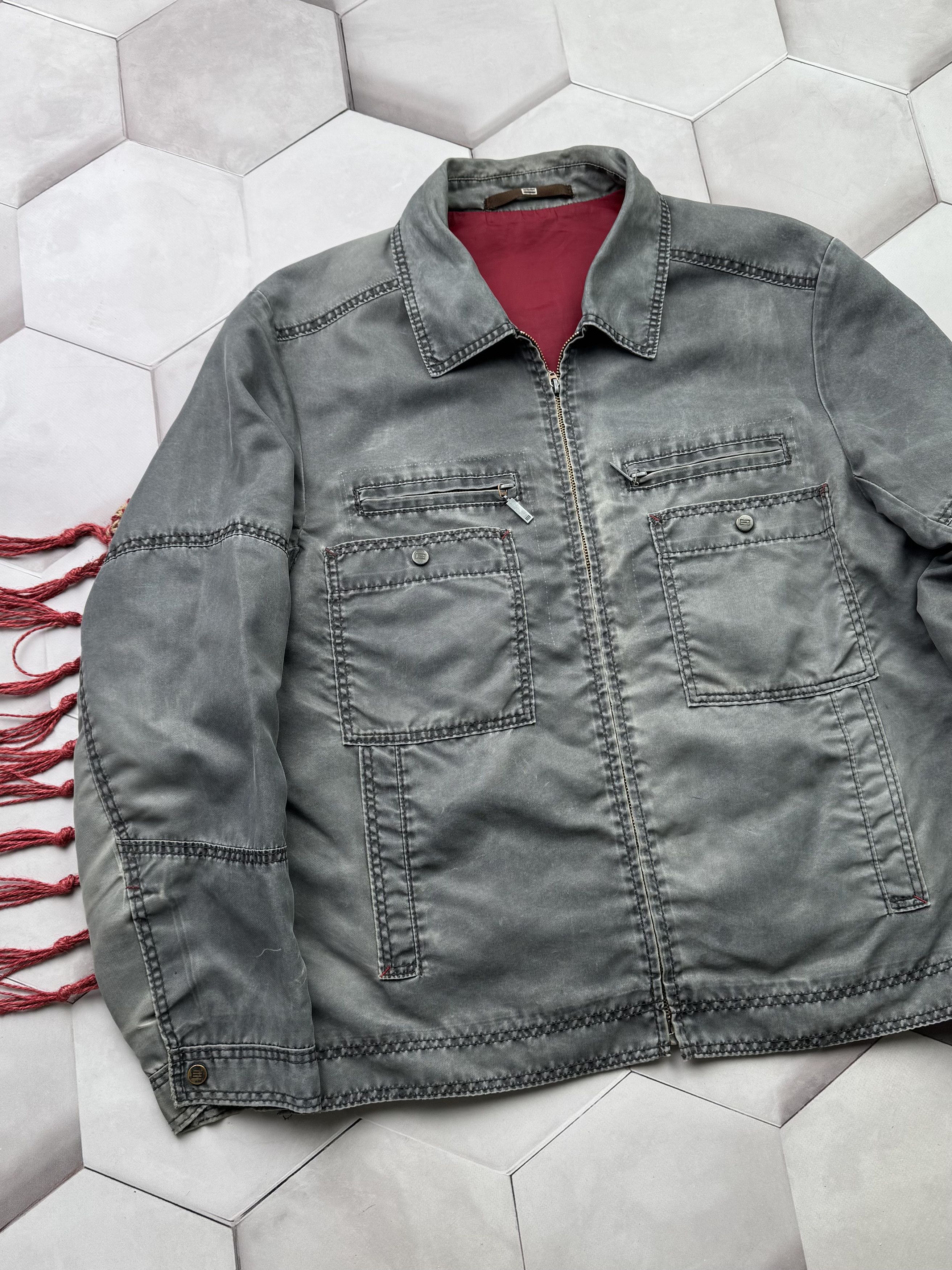Japanese Brand Vintage Faded Garment Dyed Jacket Red Lining Size US XL / EU 56 / 4 - 2 Thumbnail
