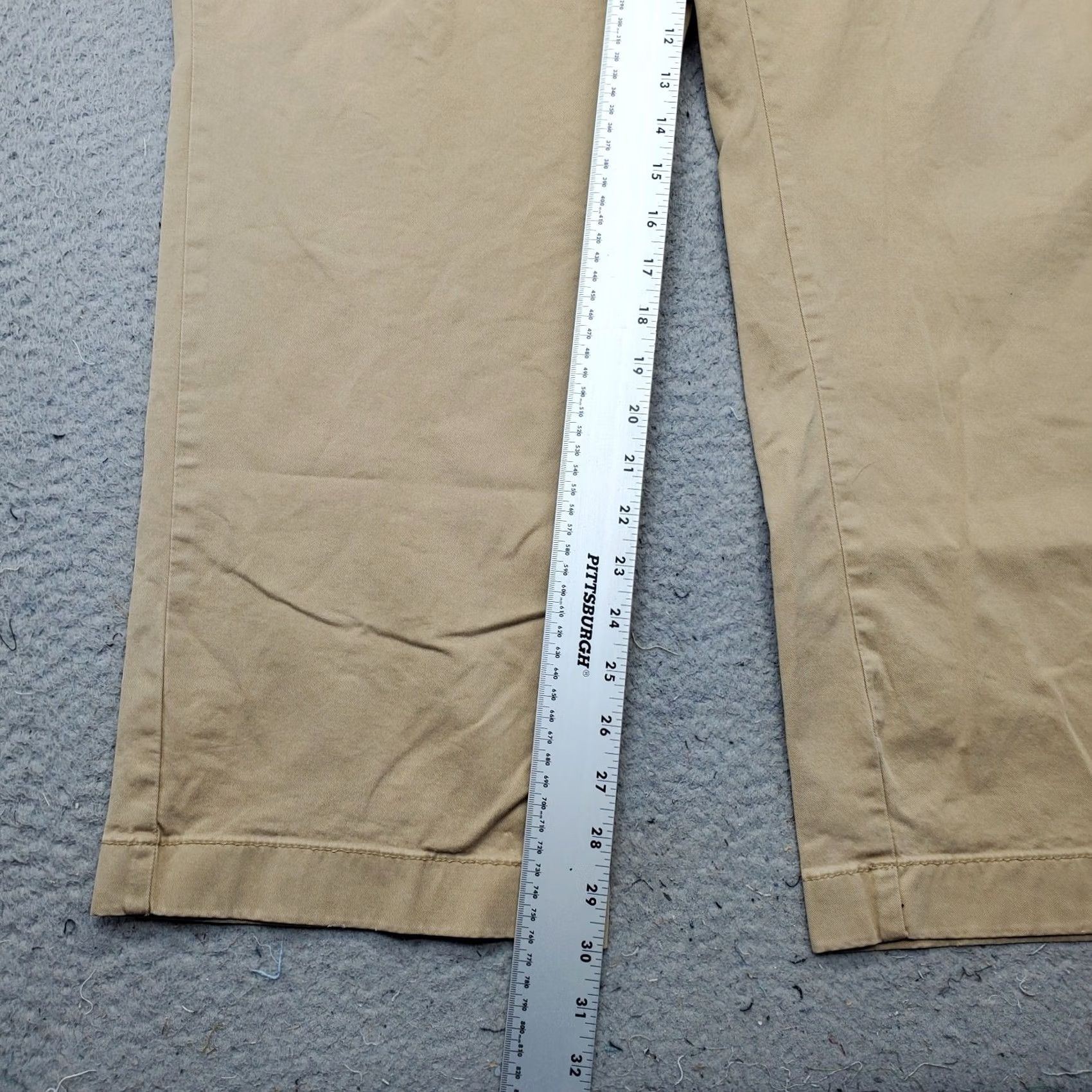 Vintage L.L. Bean Chino Pants Mens 44 Tan Cotton Slacks Stretch Low Waist Standard Fit Pants Size US 44 / EU 60 - 4 Thumbnail