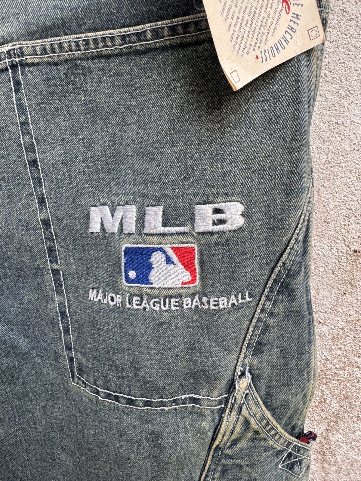 MLB × New York Yankees × Vintage Vintage 90s MLB Baggy HipHop pants Flare BOSS01 Size US 32 / EU 48 - 10 Thumbnail