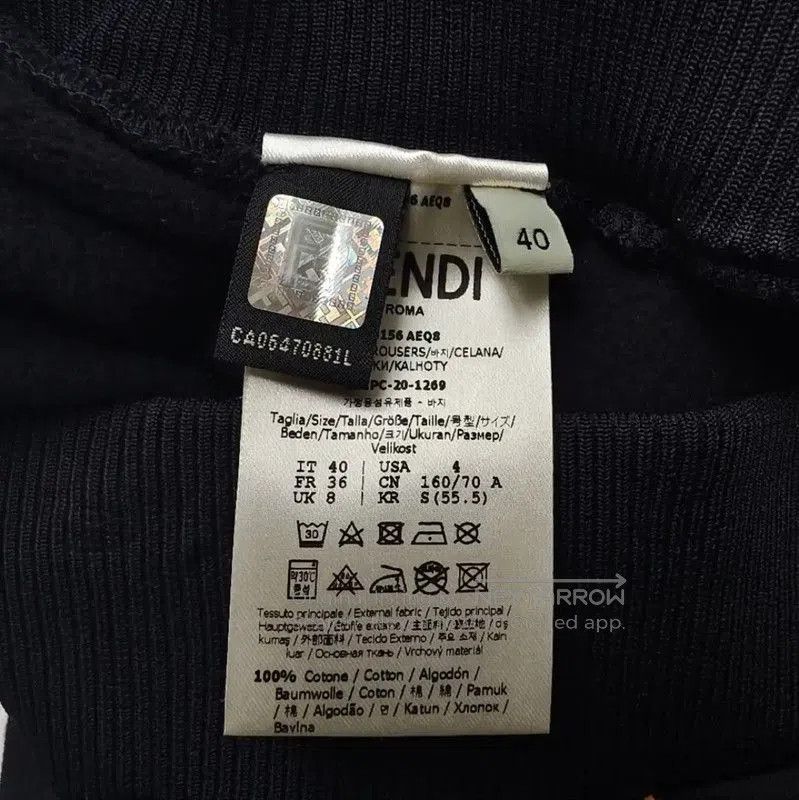 Fendi Fendi Black Cotton Women's Casual Pants . Size 28" / US 6 / IT 42 - 4 Thumbnail