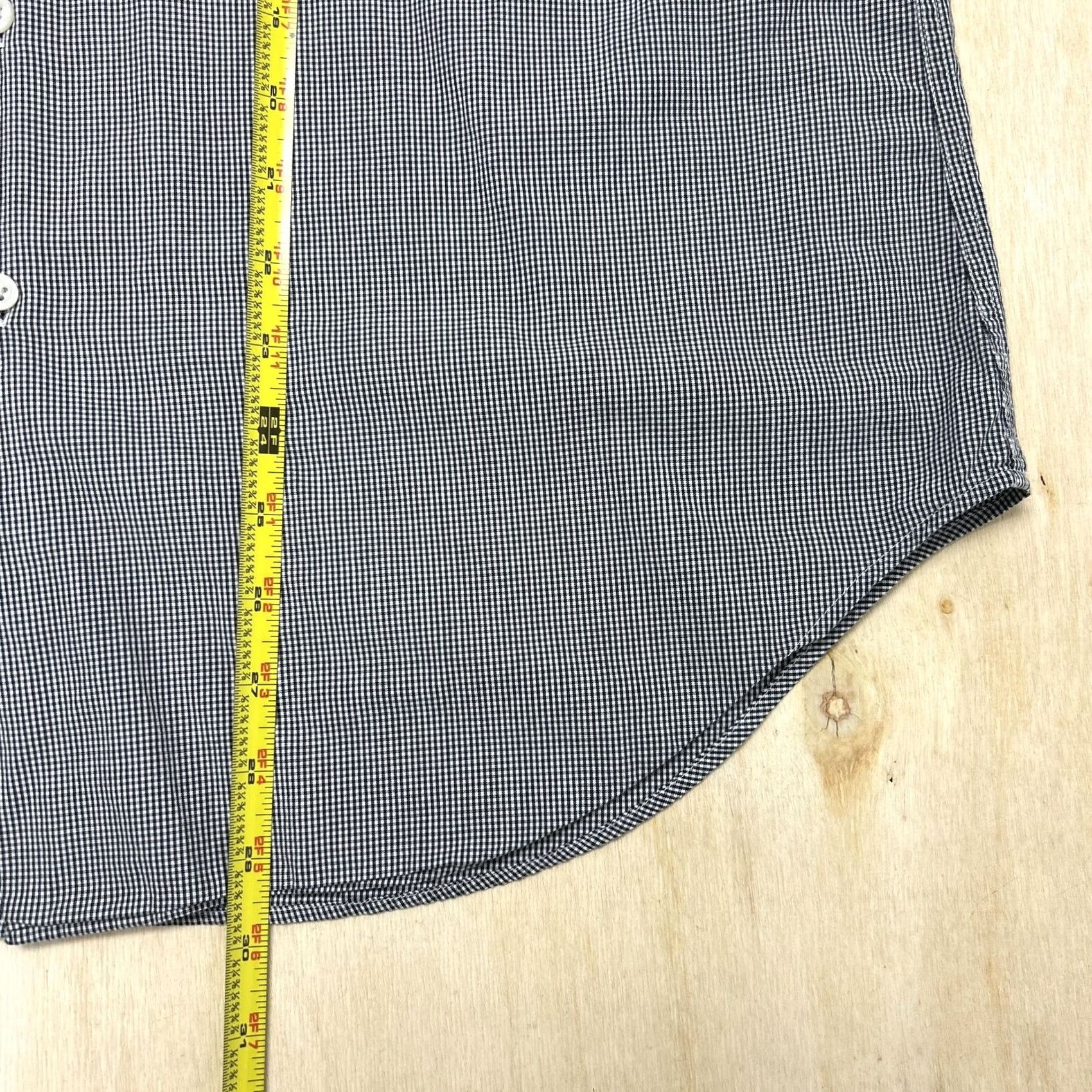 Ralph Lauren Lauren Ralph Lauren Dress Shirt Mens 16 32/33 Gray Gingham Classic Fit Size 42R - 4 Thumbnail