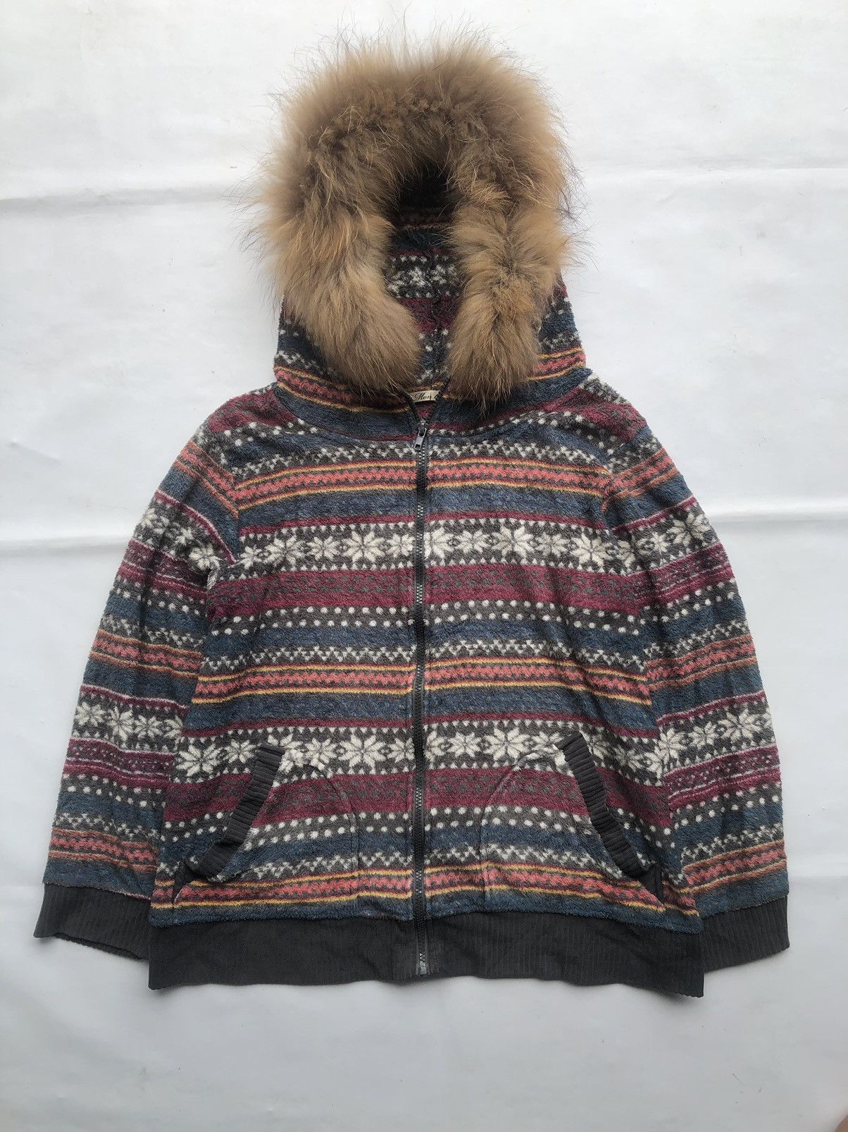 If Six Was Nine Japanese Gothic Faux Fur Hoodie Zipper Ifsixwasnine Style Size US L / EU 52-54 / 3 - 1 Thumbnail