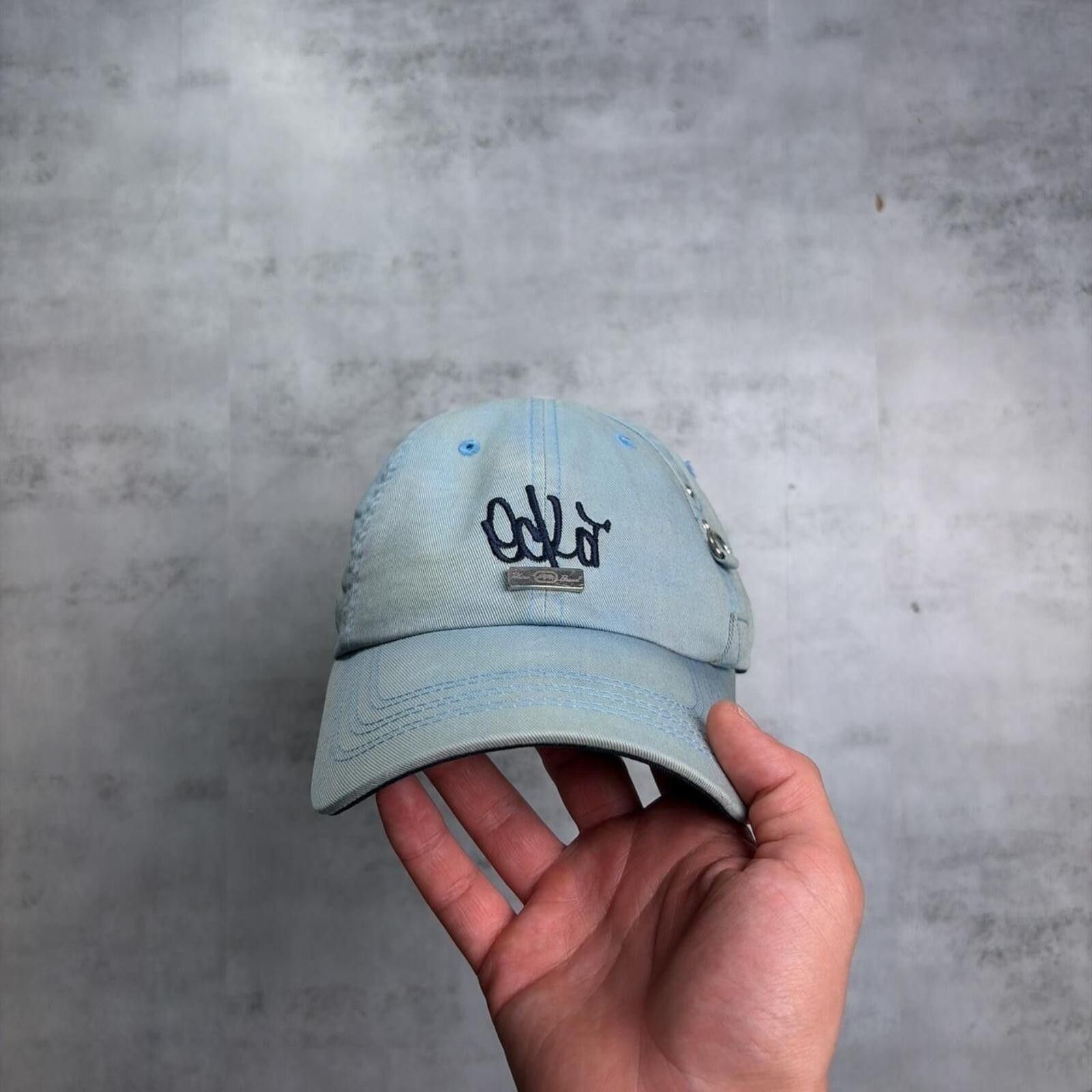 Ecko Unltd. Y2K Light Blue Ecko Unltd Grunge Skater Baseball Hat Size ONE SIZE - 1 Thumbnail