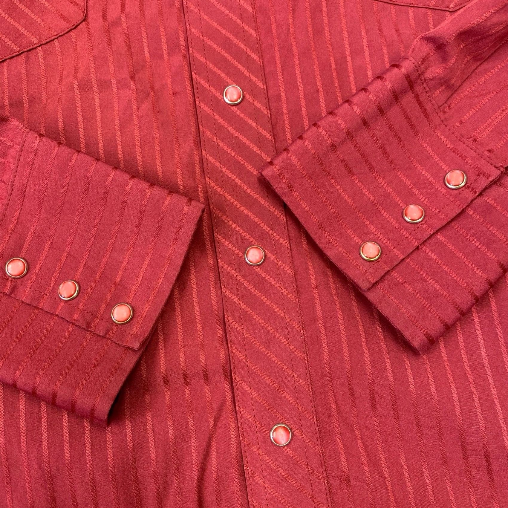 Wrangler VINTAGE Wrangler Pearl Snap Shirt Long Sleeve Mens XL Tall Red Check Western Rodeo VTG Snap Button-Up Size US XL / EU 56 / 4 - 2 Thumbnail