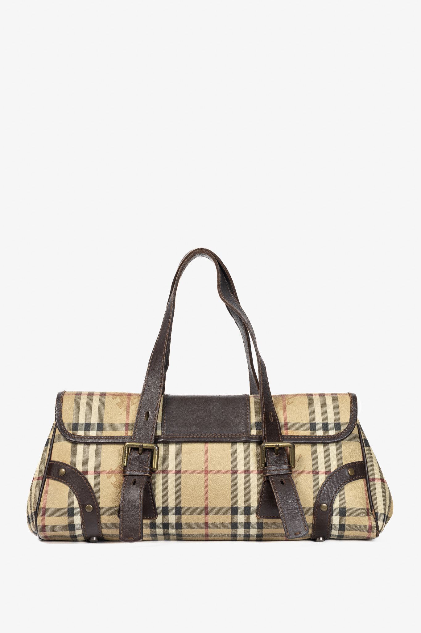 Burberry Burberry Haymarket Check Buckle-Flap Handbag Size ONE SIZE - 4 Thumbnail