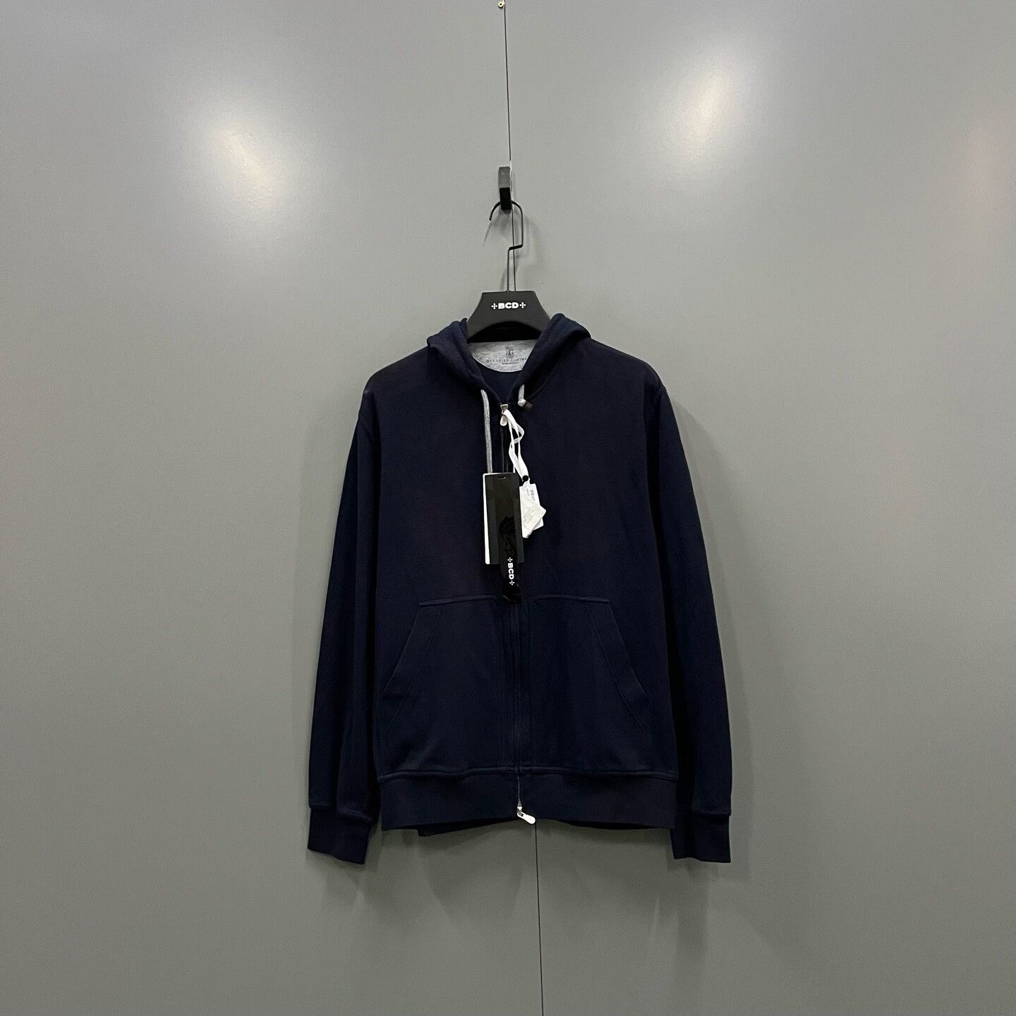 Brunello Cucinelli Brunello Cucinelli Blue Hoodie l Men Size US L / EU 52-54 / 3 - 1 Thumbnail