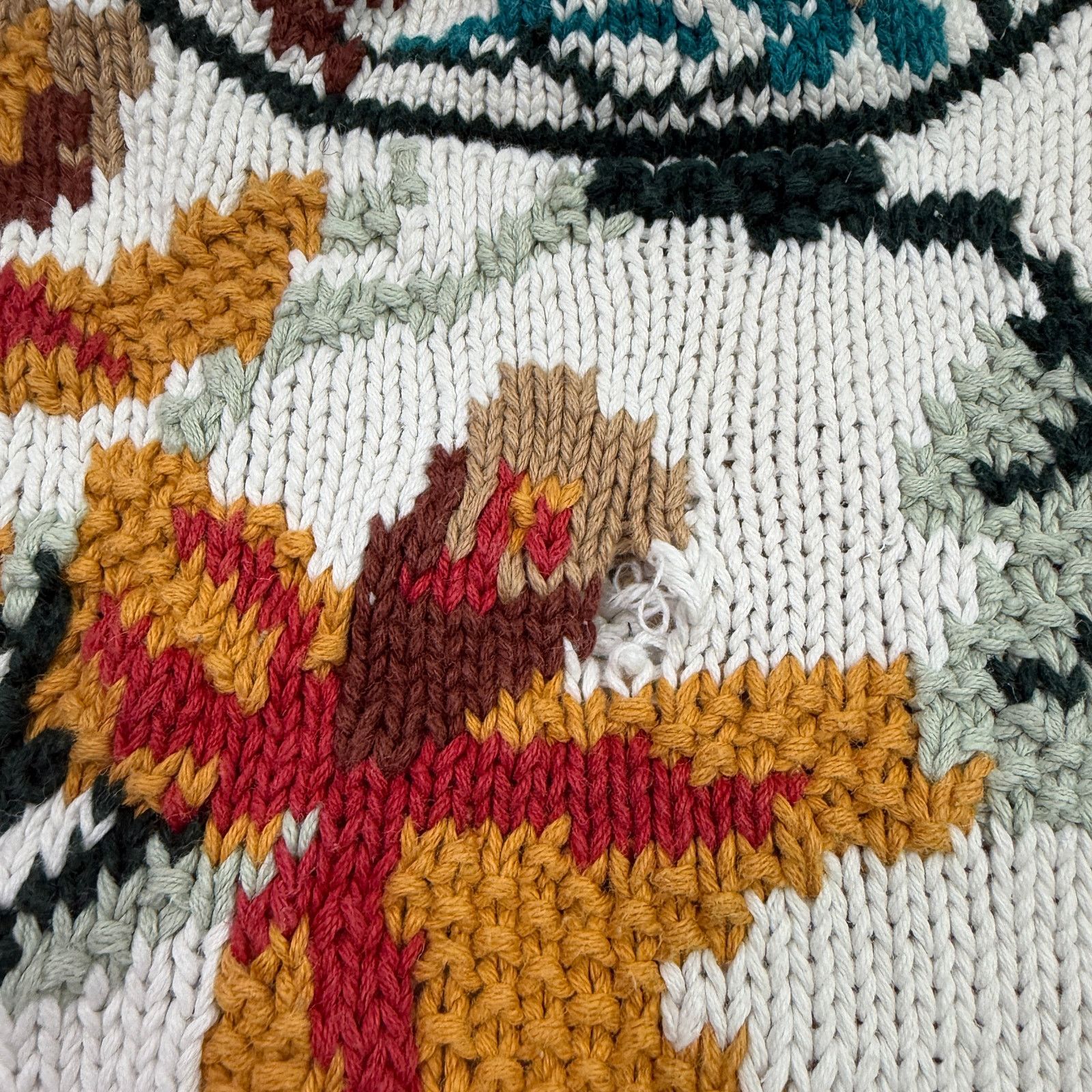 Vintage Vintage Cape Isle Knitters Sweater Women's Small Floral 90s Size S / US 4 / IT 40 - 4 Thumbnail