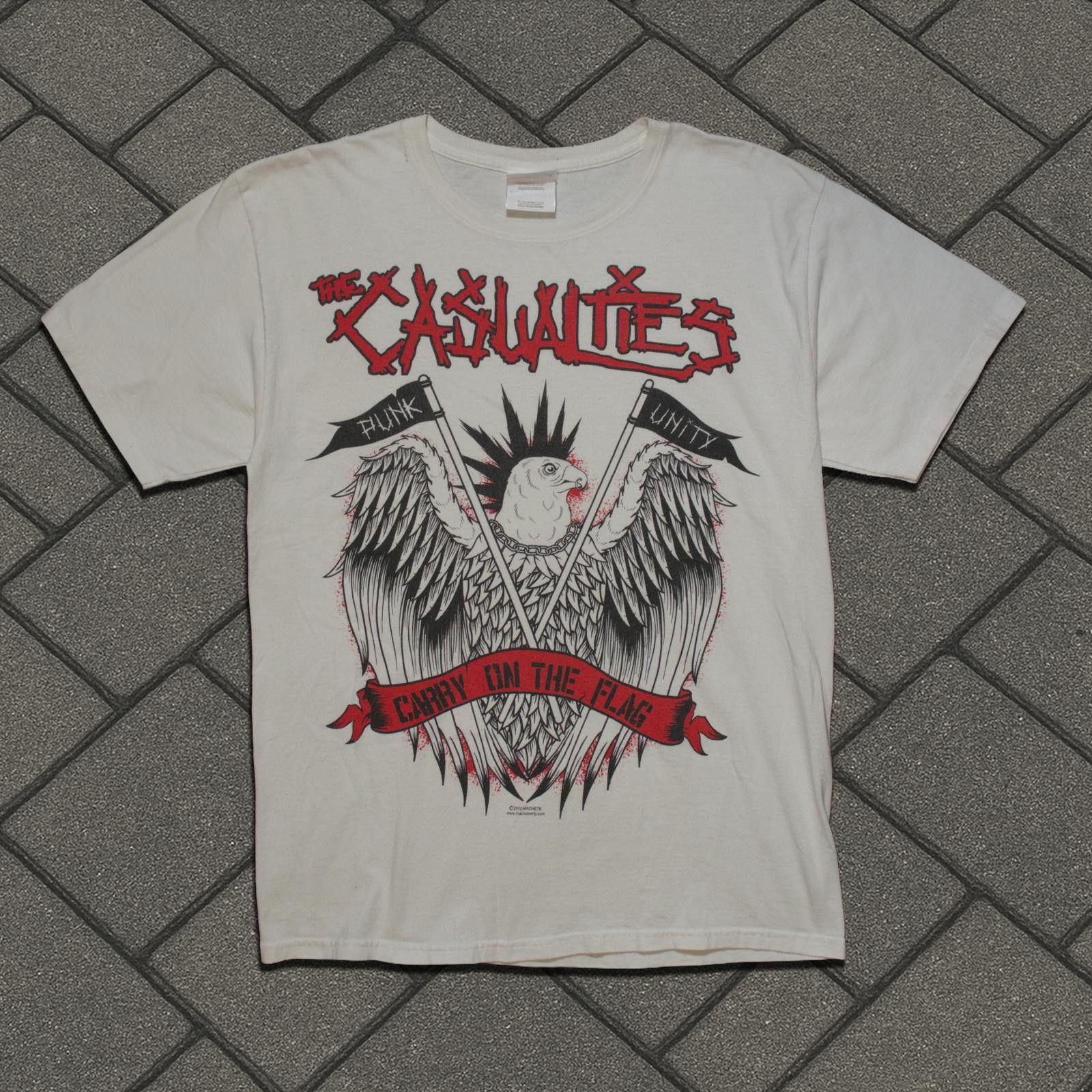 Vintage 2010 Casualties Carry On The Flag Tee Size US M / EU 48-50 / 2 - 1 Thumbnail