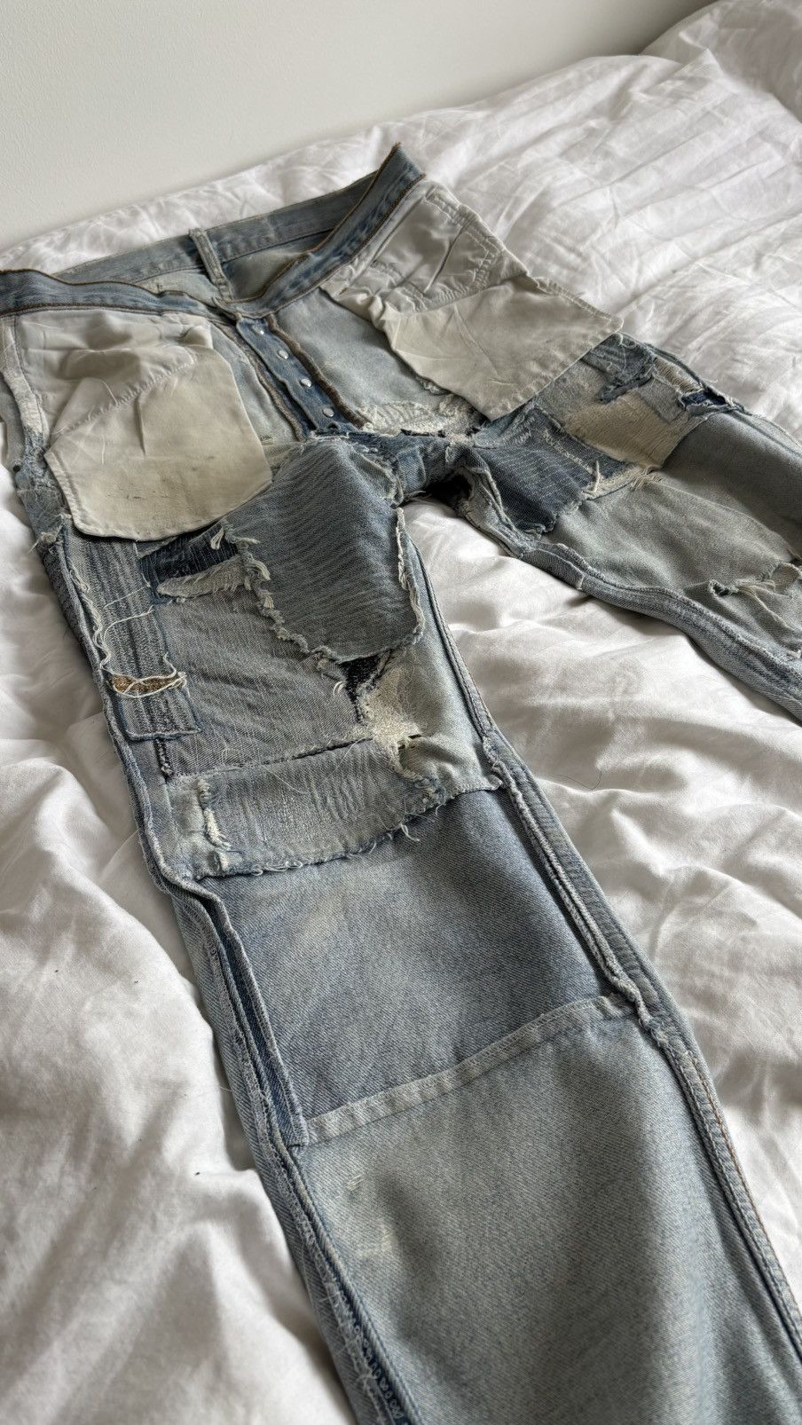 Maison Margiela ⓪ ⑩ GRAIL Maison Martin Margiela artisanal jeans repaired Size US 32 / EU 48 - 19 Thumbnail