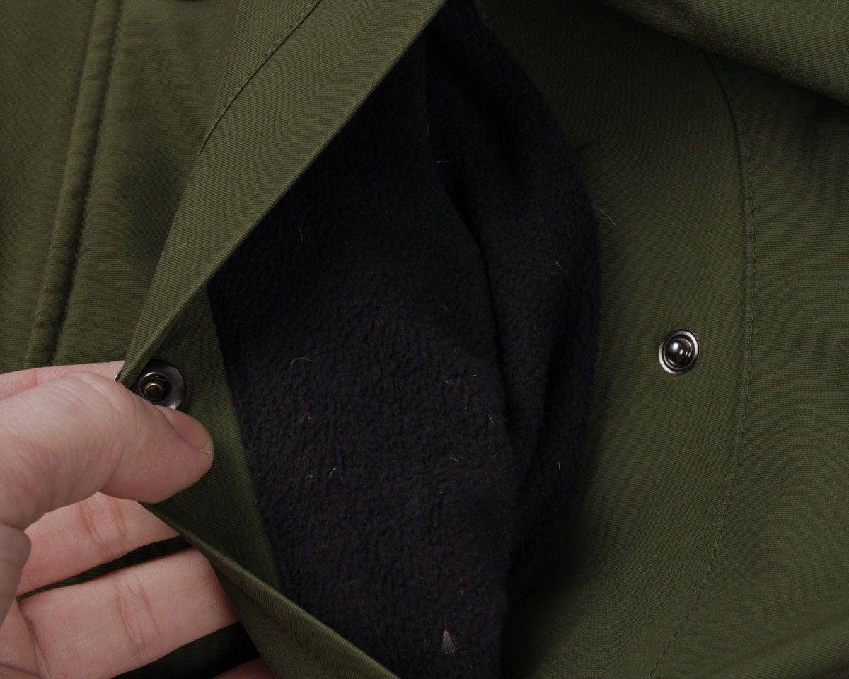 Vintage ONE TRUE SAXON Down Feather Green Khaki Parka Jacket Size US M / EU 48-50 / 2 - 12 Thumbnail