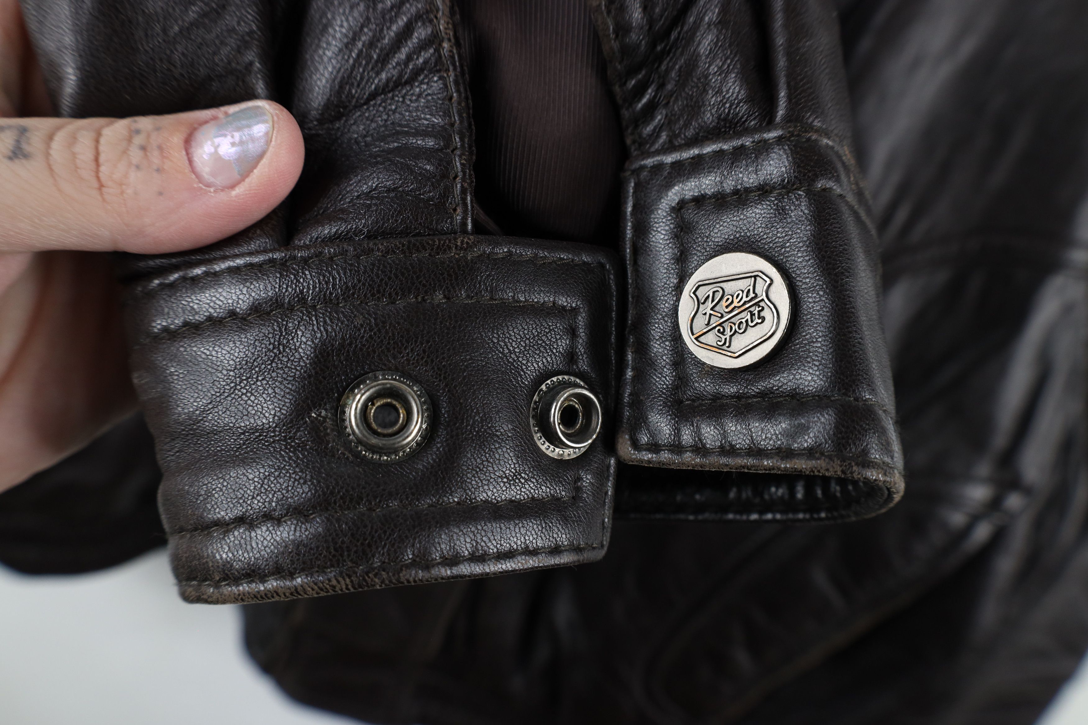 Vintage Vintage 90s Streetwear Leather Flight Bomber Jacket Brown Size US XL / EU 56 / 4 - 8 Thumbnail