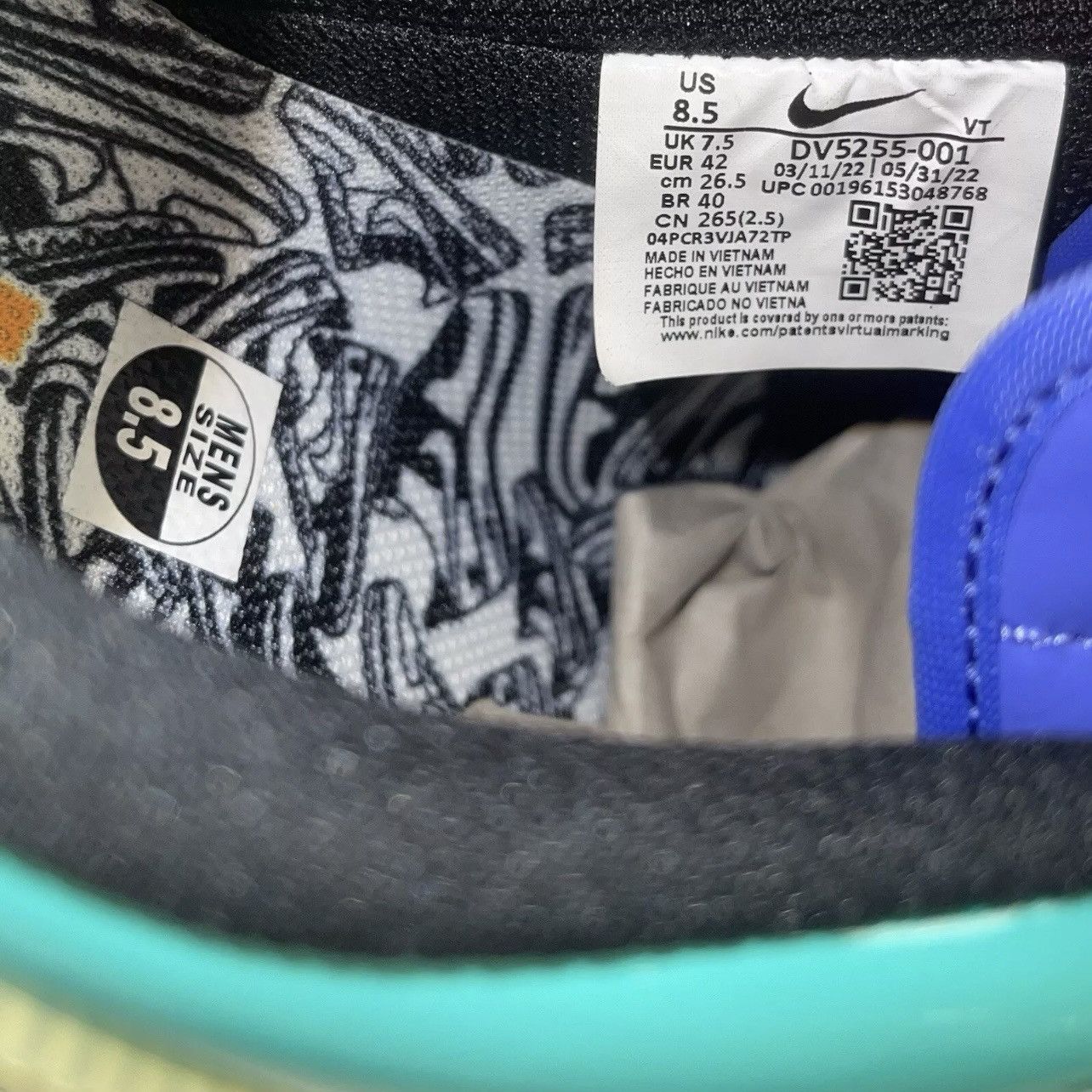 Nike Undefeated x Air Force 1 Low ‘Community’ - LIGHTLY WORN Size US 8.5 / EU 41-42 - 6 Thumbnail