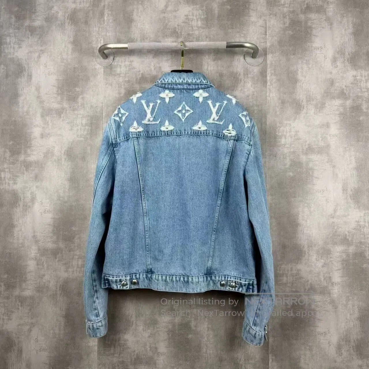 Louis Vuitton louis vuitton distressed logo denim jacket. Size US L / EU 52-54 / 3 - 3 Thumbnail