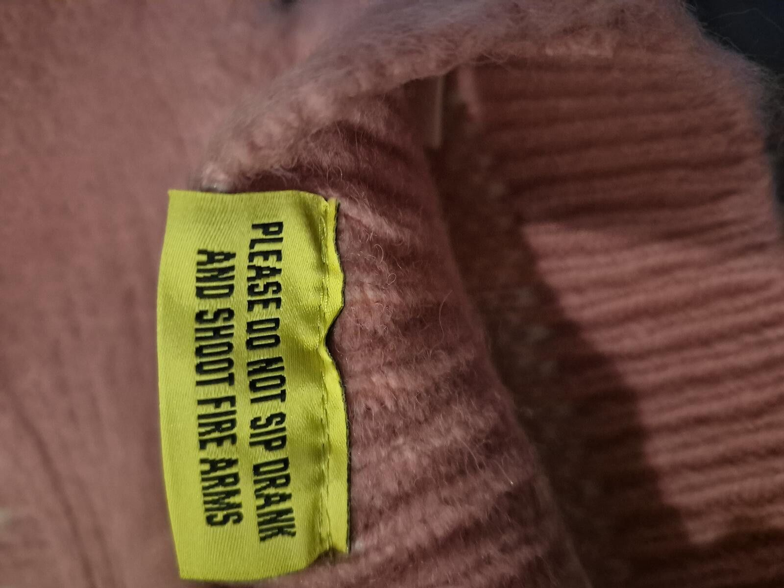 Other Awful Lot of Cough Syrup Pink Mohair Crop Sweater Size XL Size XL / US 12-14 / IT 48-50 - 5 Thumbnail