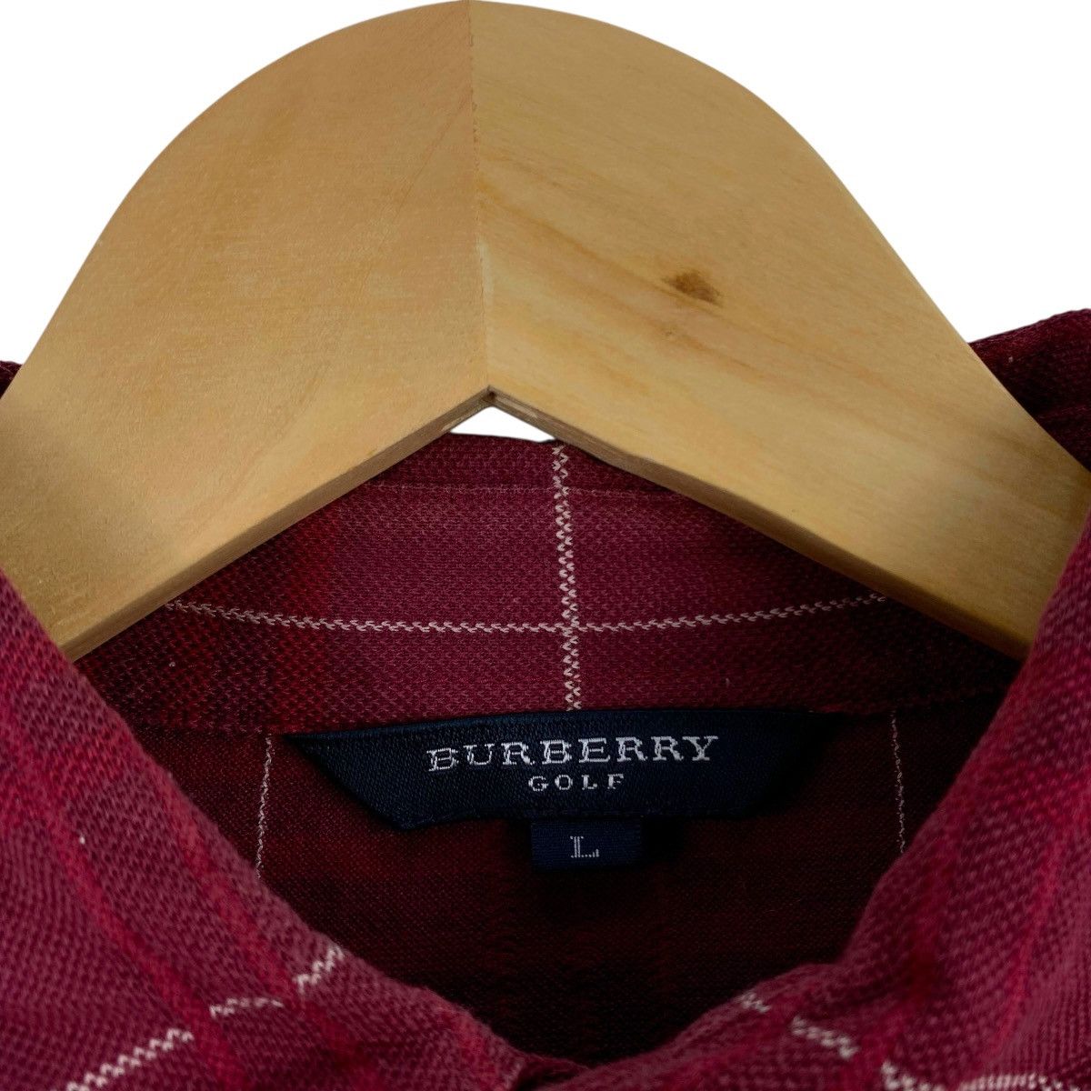 Burberry BURBERRY GOLF Tartan Check Single Pockey Collar Tshirt Size US L / EU 52-54 / 3 - 5 Thumbnail