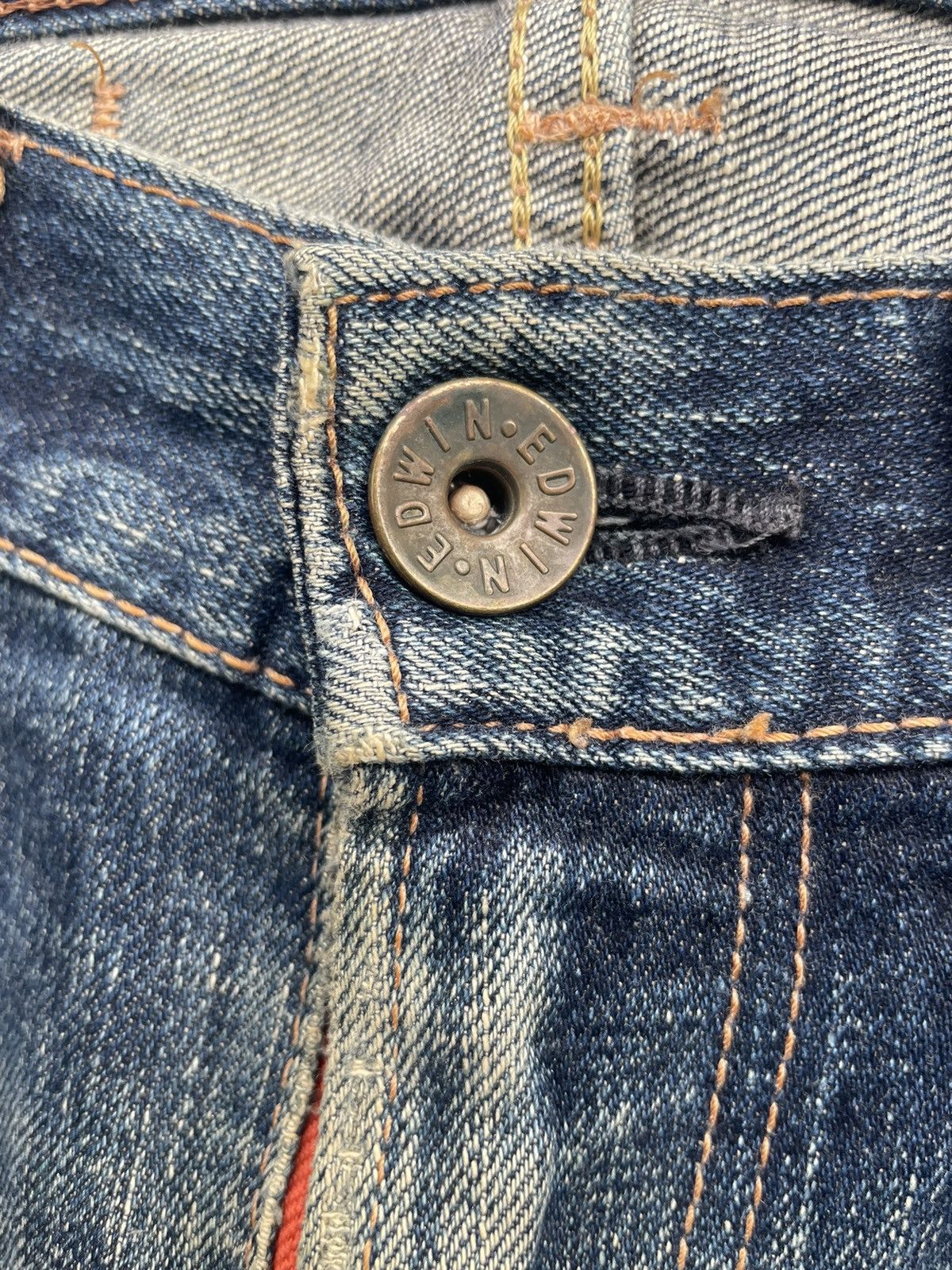 Edwin × Vintage Vintage Edwin 505zxx Selvedge Distressed Denim Size US 32 / EU 48 - 21 Thumbnail