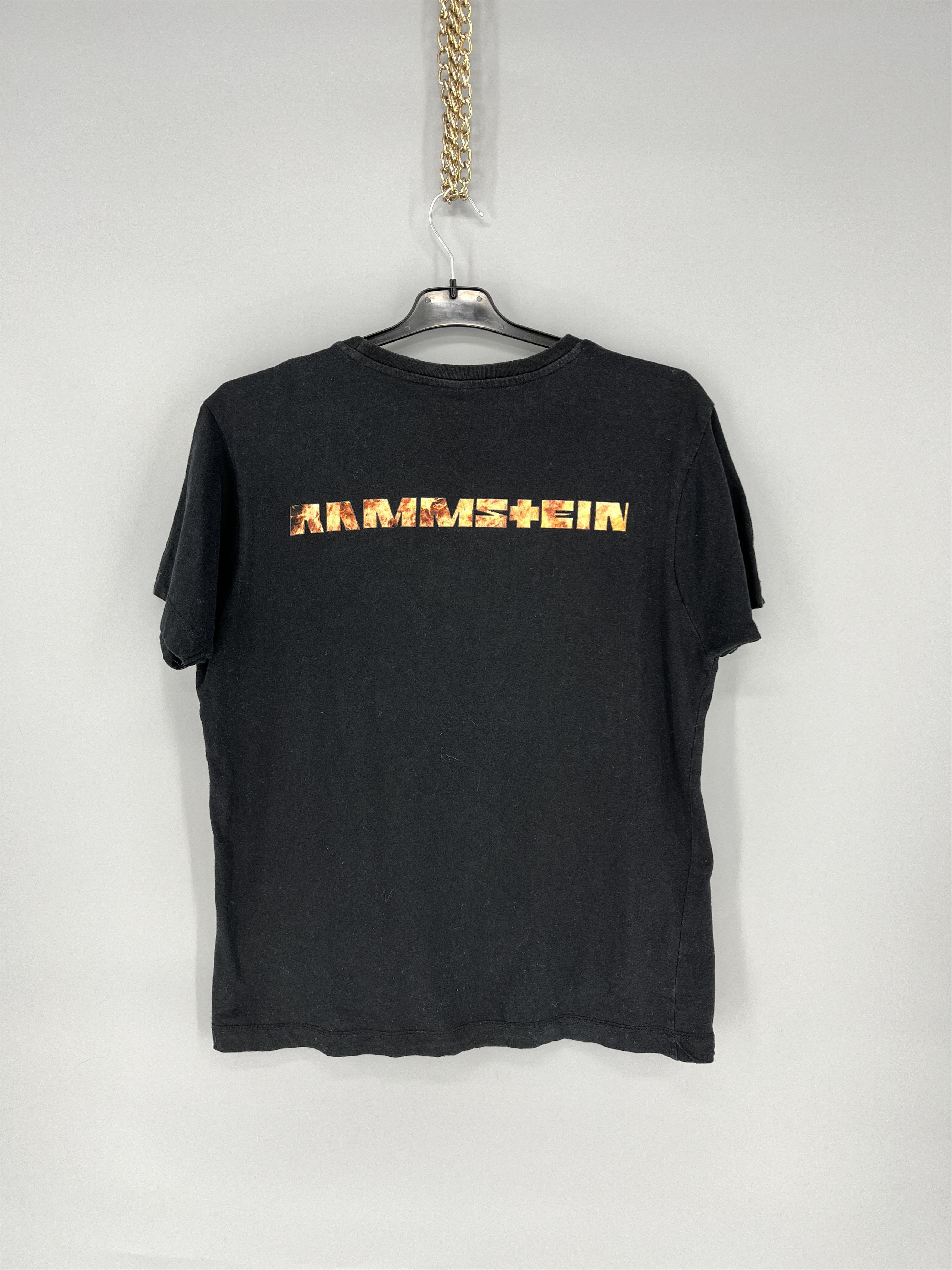 Band Tees Vintage Y2K Rammstein Face Horror Print Band Rock Streetwear Size US M / EU 48-50 / 2 - 8 Thumbnail