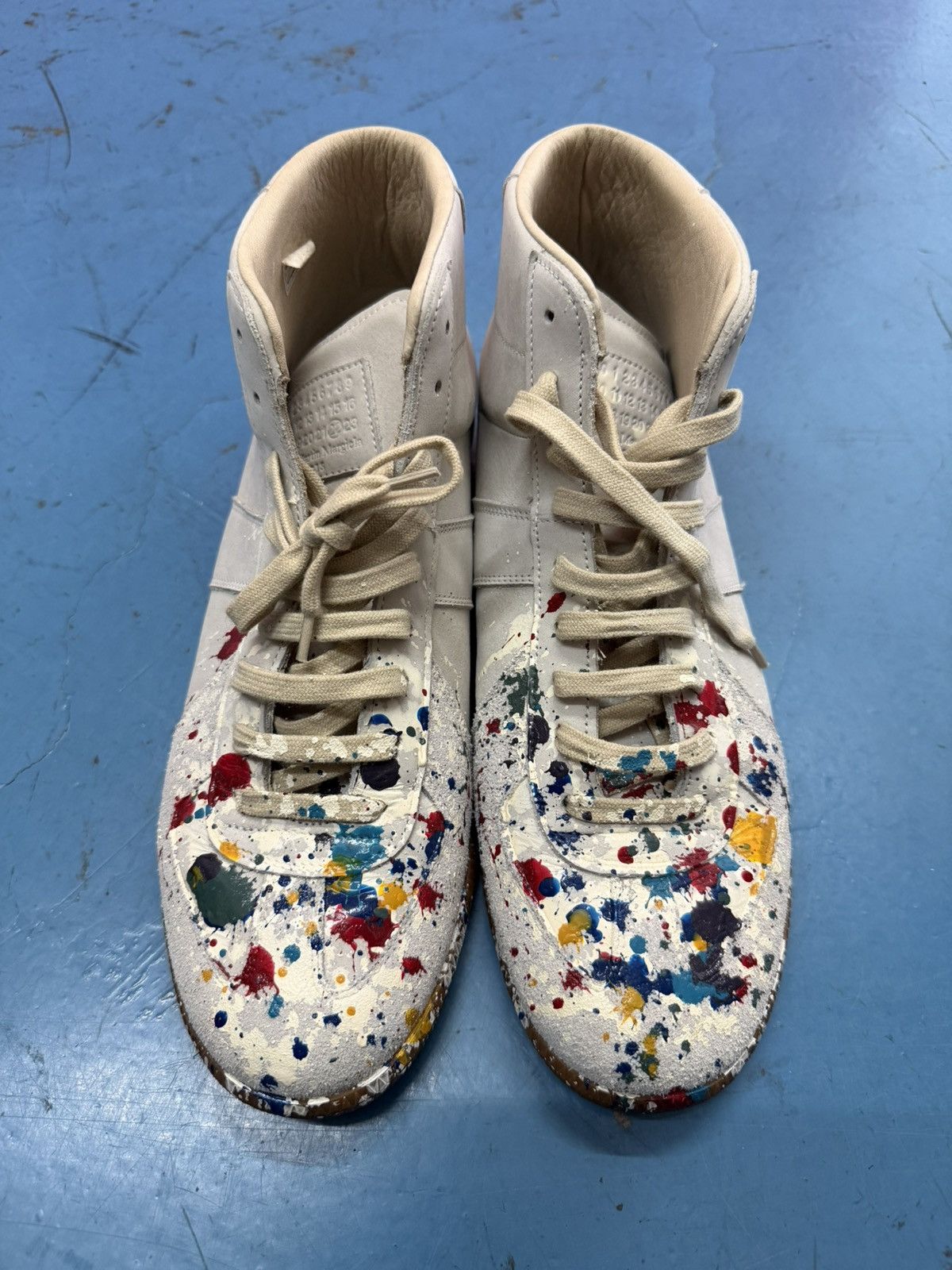 Maison Margiela MARGIELA GATS HIGH PAINT SPLATTER Size US 12 / EU 45 - 2 Thumbnail