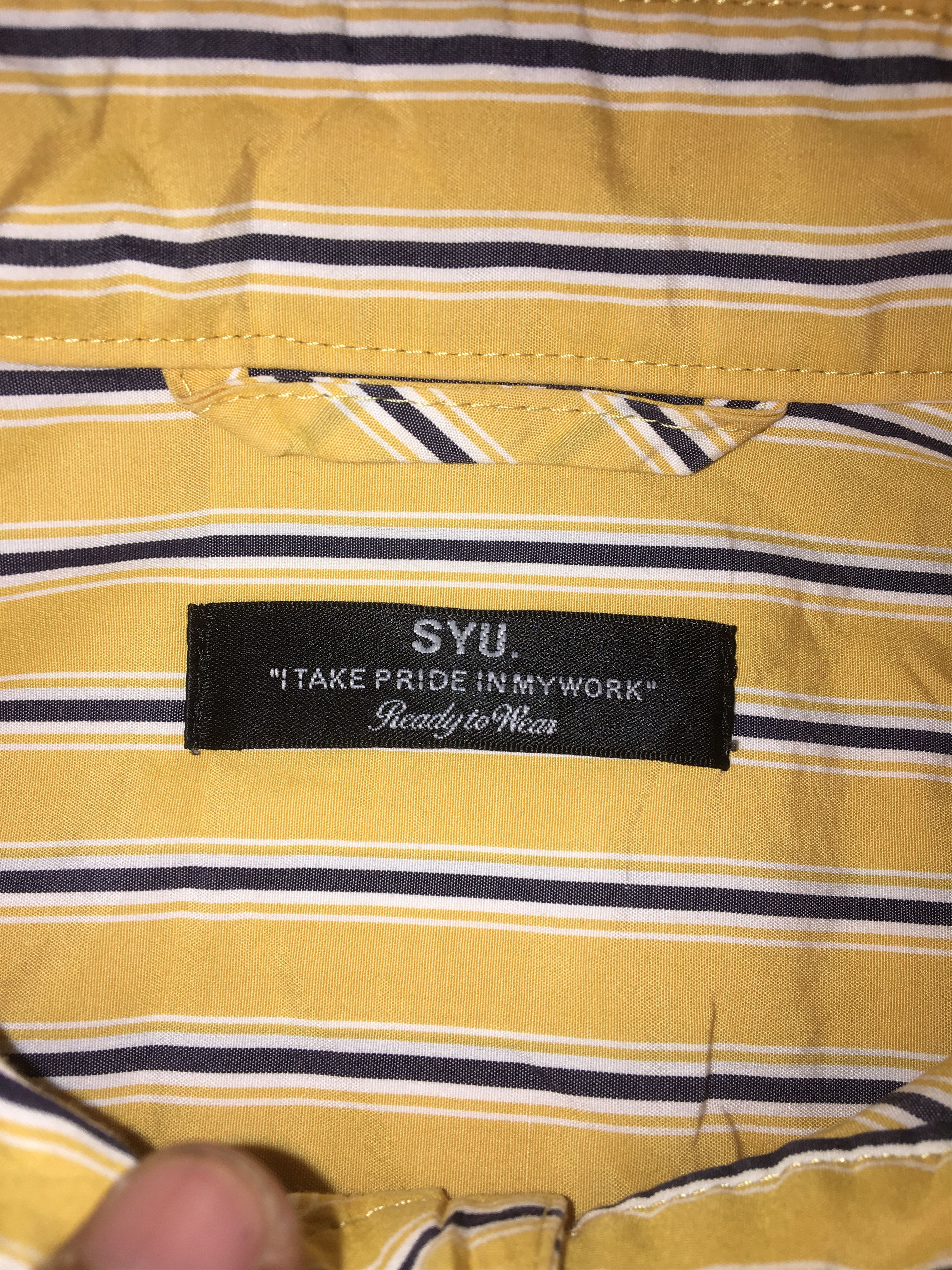 Japanese Brand SYU l Take Pride In My Work (Button Ups) Size US M / EU 48-50 / 2 - 5 Thumbnail
