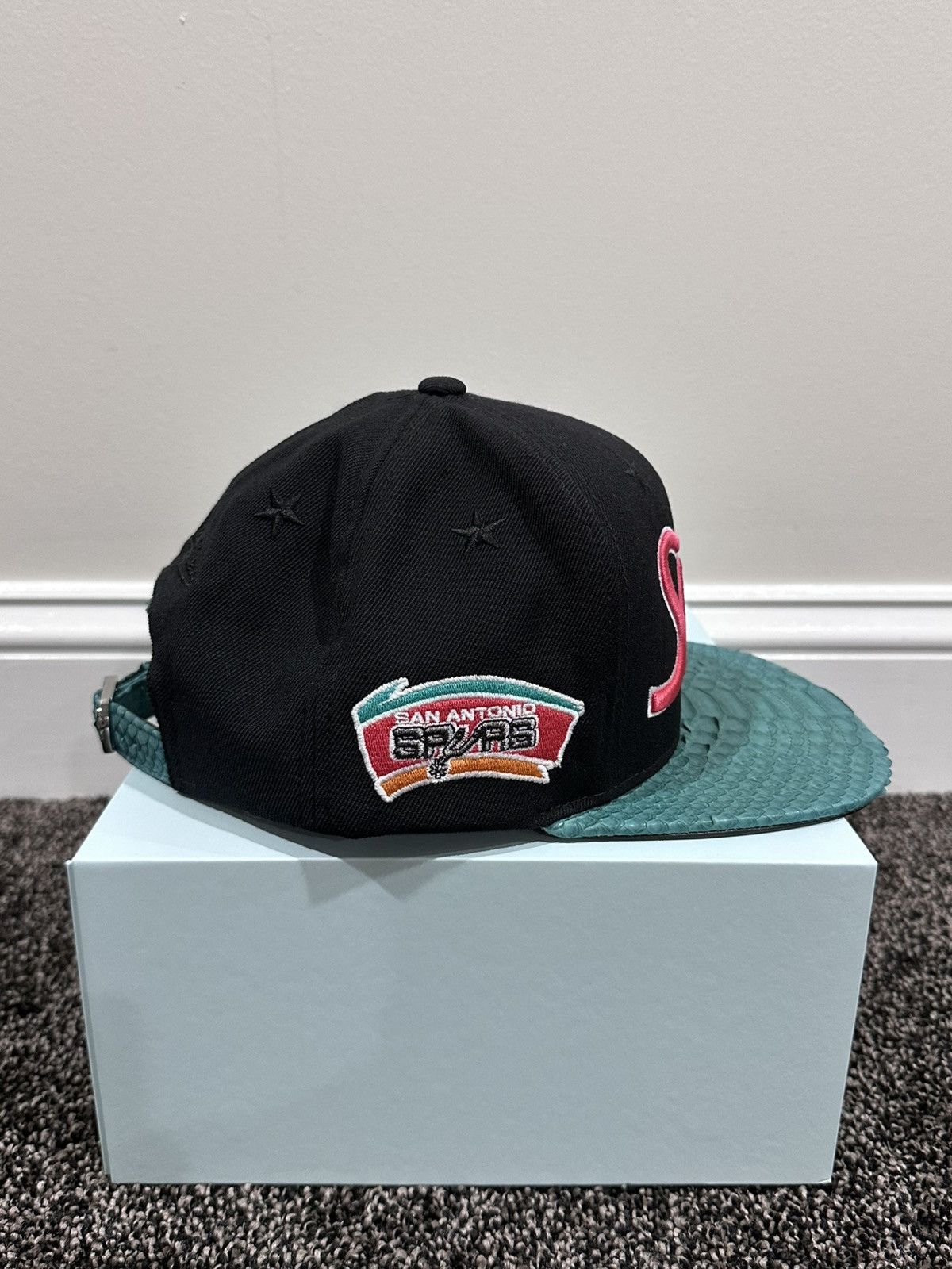Just Don Just Don x Mitchell & Ness NBA San Antonio Spurs Black Hat Size ONE SIZE - 2 Thumbnail