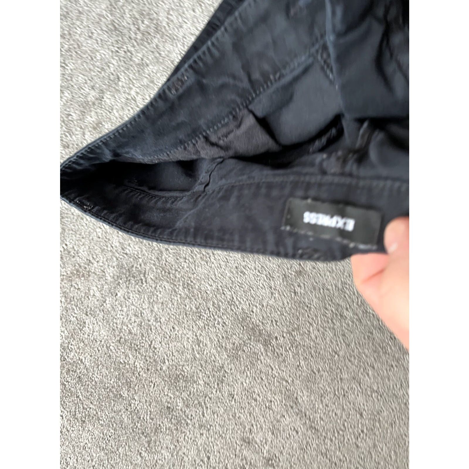 Express Express Pants Womens Size 12 Black Super High Rise Straight Leg Ankle Tapered Size 34" / US 12 / IT 48 - 5 Thumbnail