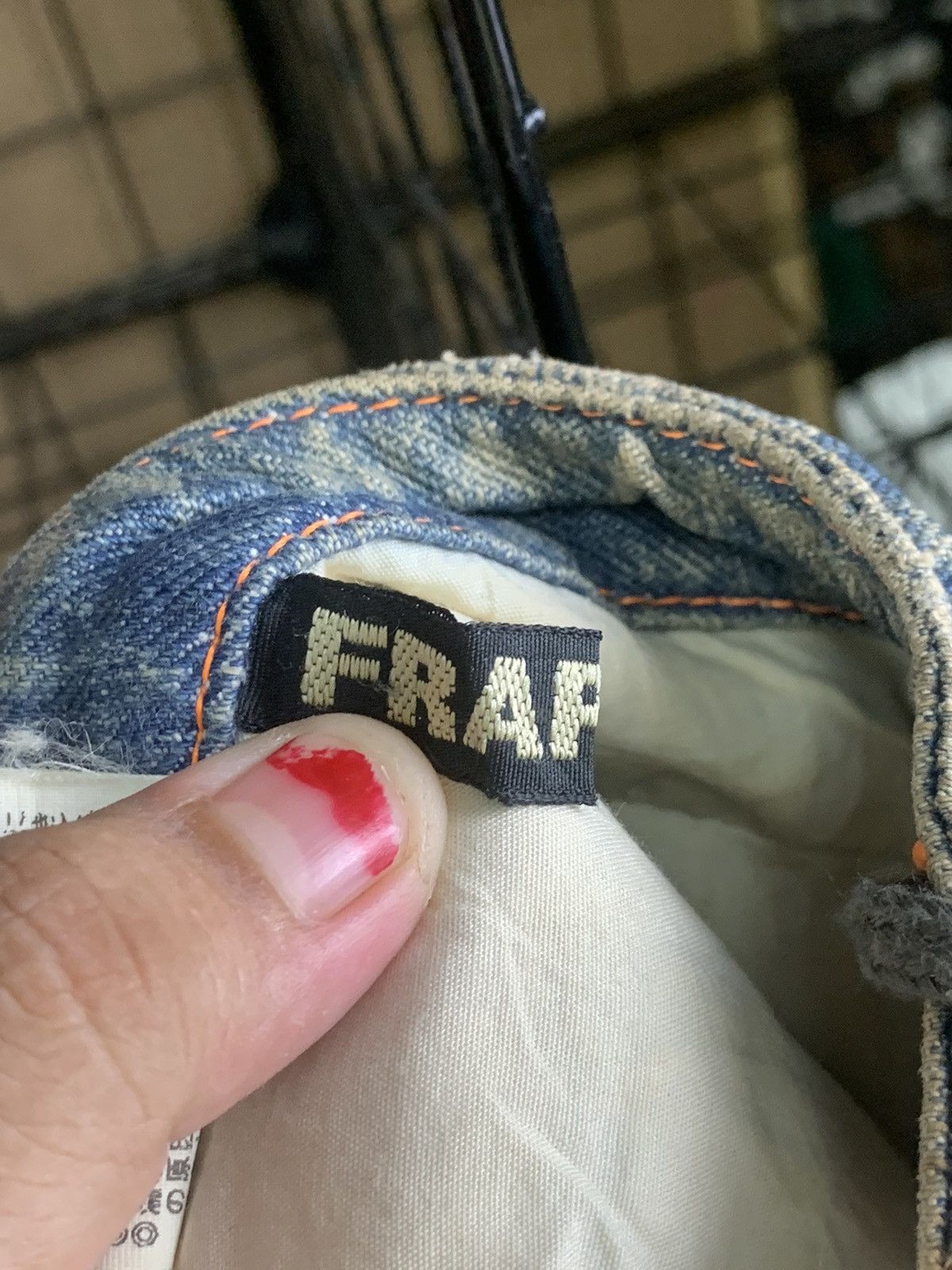Japanese Brand Frap Bois distressed denim Size 22" - 17 Thumbnail
