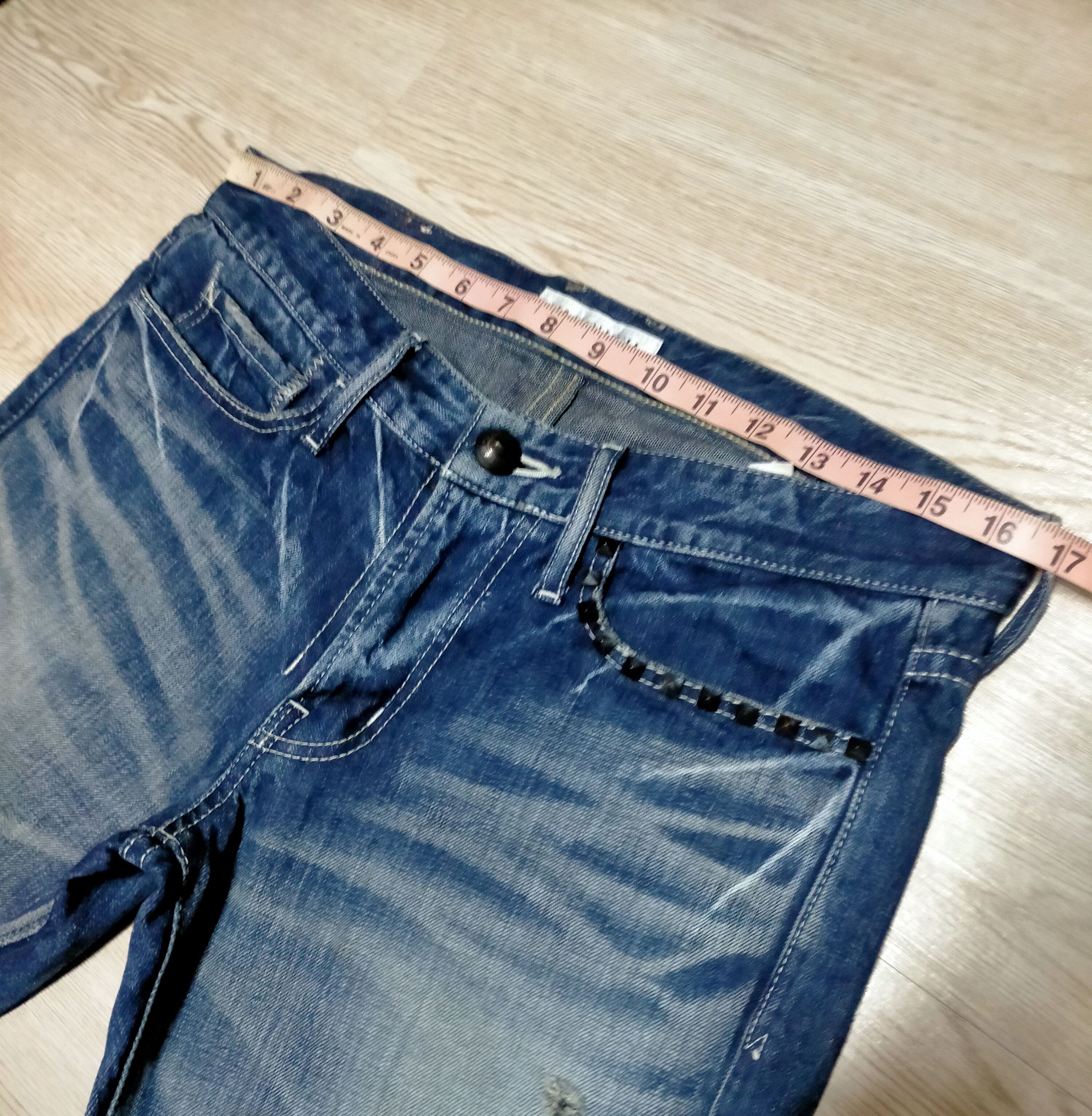 Japanese Brand Flare Jeans Vanquish Japan Studed Boot Cut Denim Size US 33 - 24 Thumbnail
