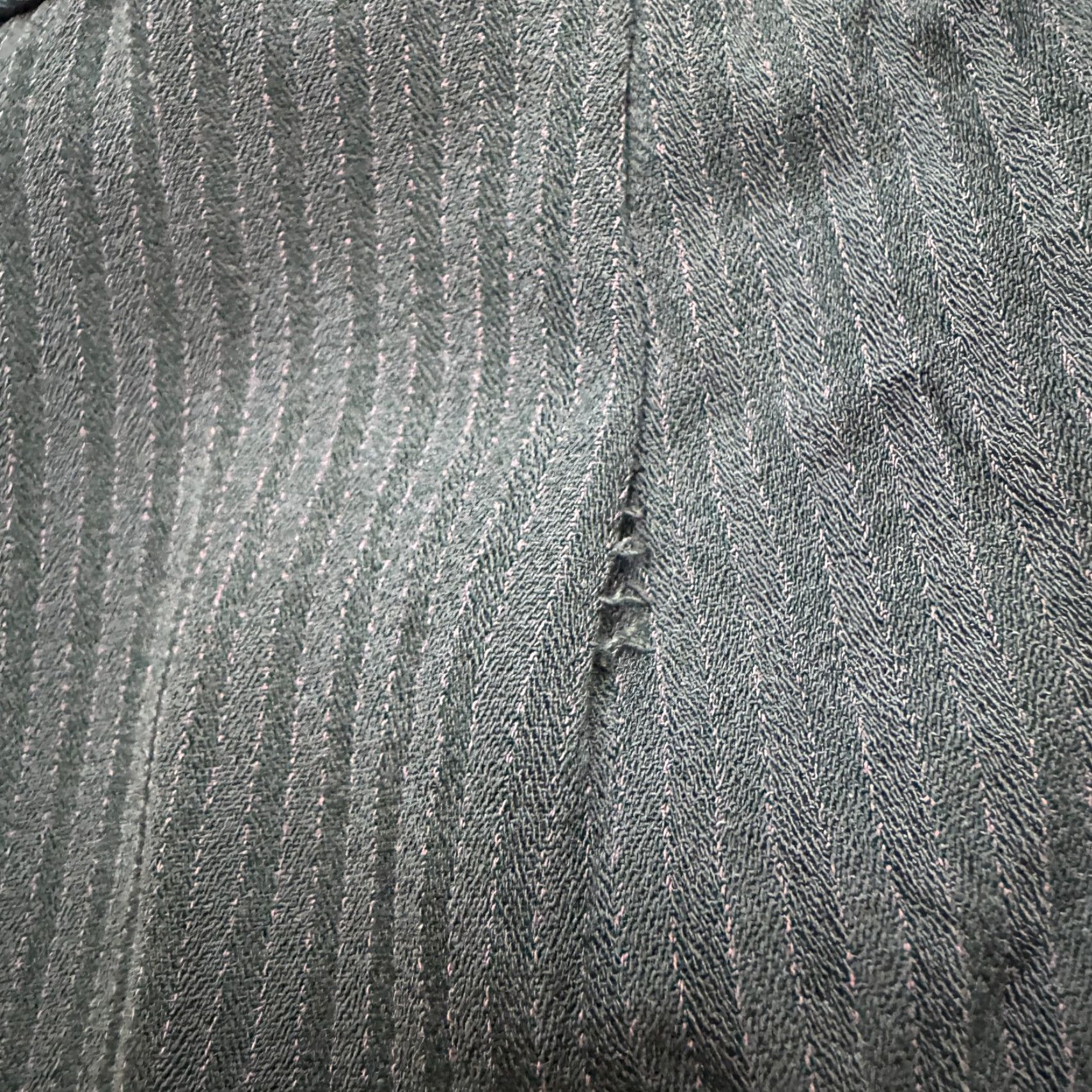 Vintage Unbranded Pleated Front Textured Dress Pants Mens 34x26 Navy Pinstriped Classic Size US 34 / EU 50 - 7 Thumbnail