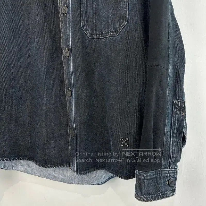 Off-White Off-White Men's Dark Blue Overshirt . Size US M / EU 48-50 / 2 - 5 Thumbnail