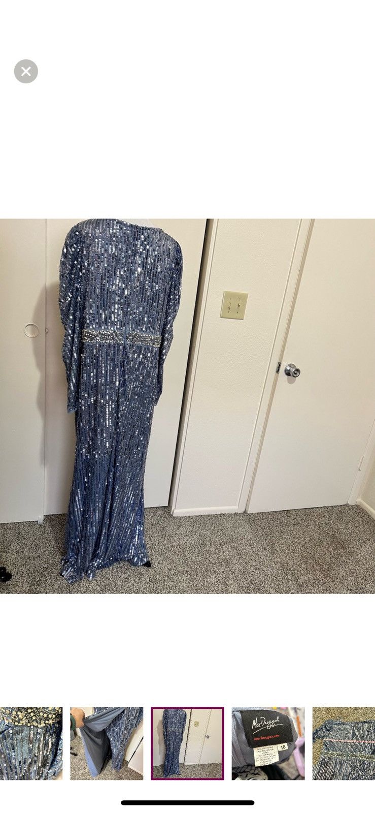 Mac Duggal Mac duggal long sleeved sequin formal gown size 16 Size XXL / US 16-18 / IT 52-54 - 11 Thumbnail