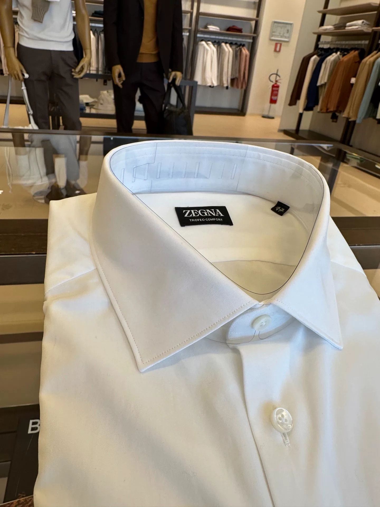 Ermenegildo Zegna Zegna Trofeo Slim Fit Long Sleeve Shirt Size US XXL / EU 58 / 5 - 4 Thumbnail