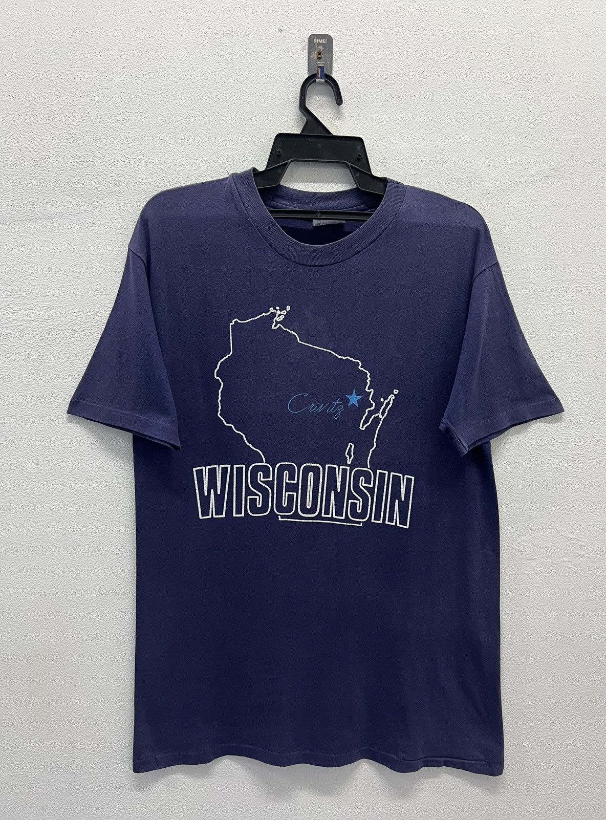 Hanes × Vintage VINTAGE HANES WHERE THE HELL IS CRIVITZ, WISCONSIN SHIRT Size US L / EU 52-54 / 3 - 1 Thumbnail