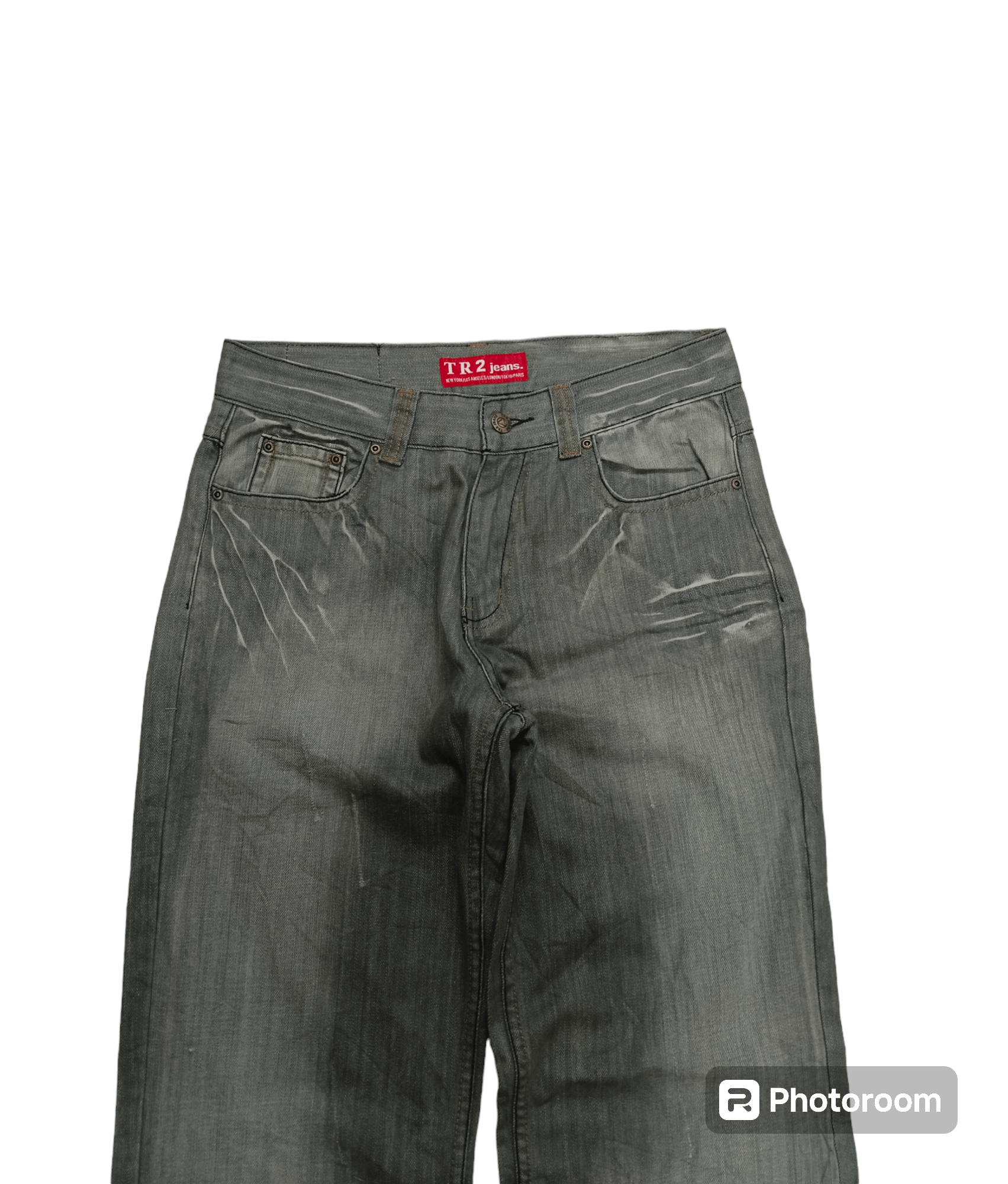 Japanese Brand SiCK WASHED GREY T R 2 LOOSE DENIM PANTS Size US 32 / EU 48 - 3 Thumbnail