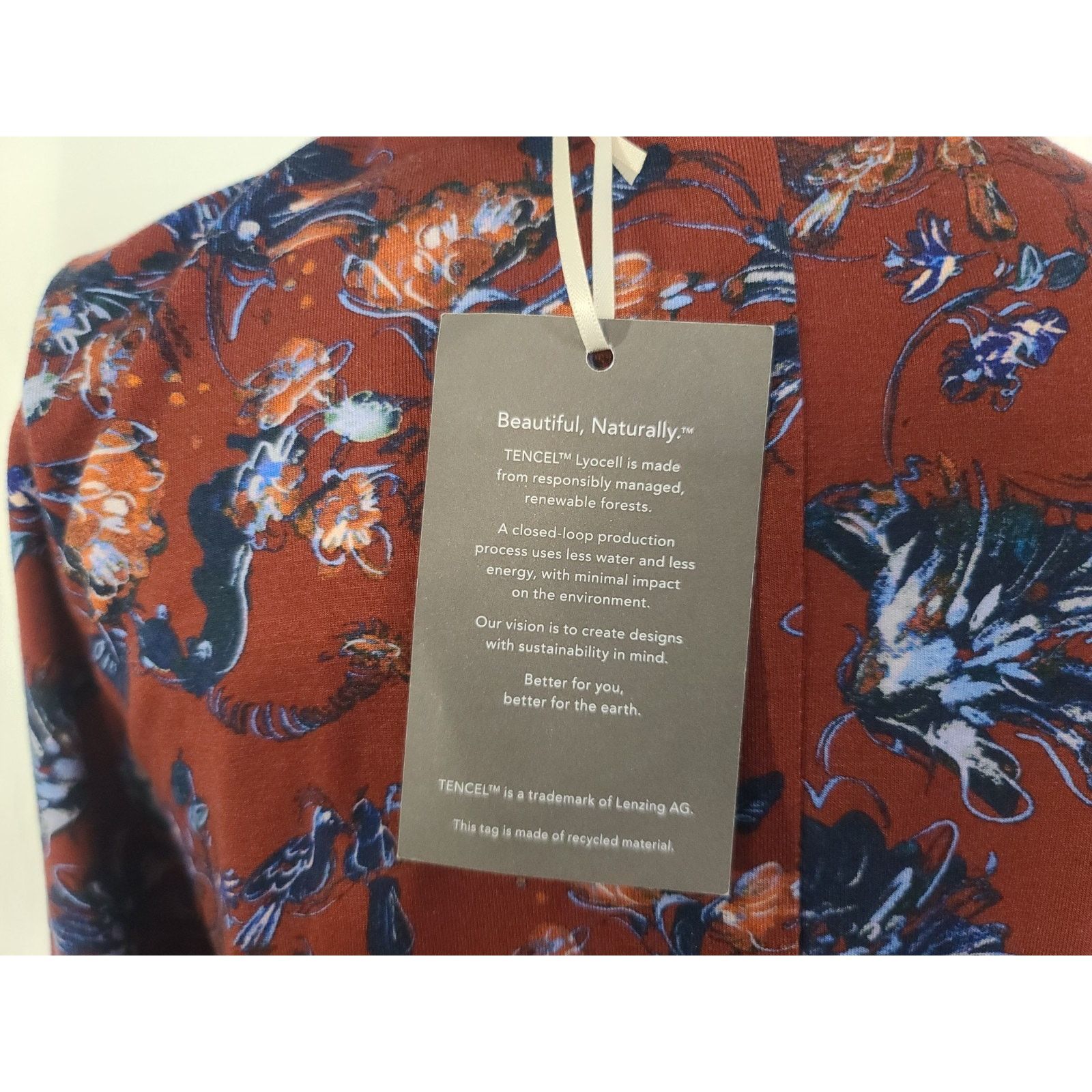 Other New W/Tag Garnet Hill Floral Seamed Knit Trapeze Dress XS Size XS / US 0-2 / IT 36-38 - 7 Thumbnail