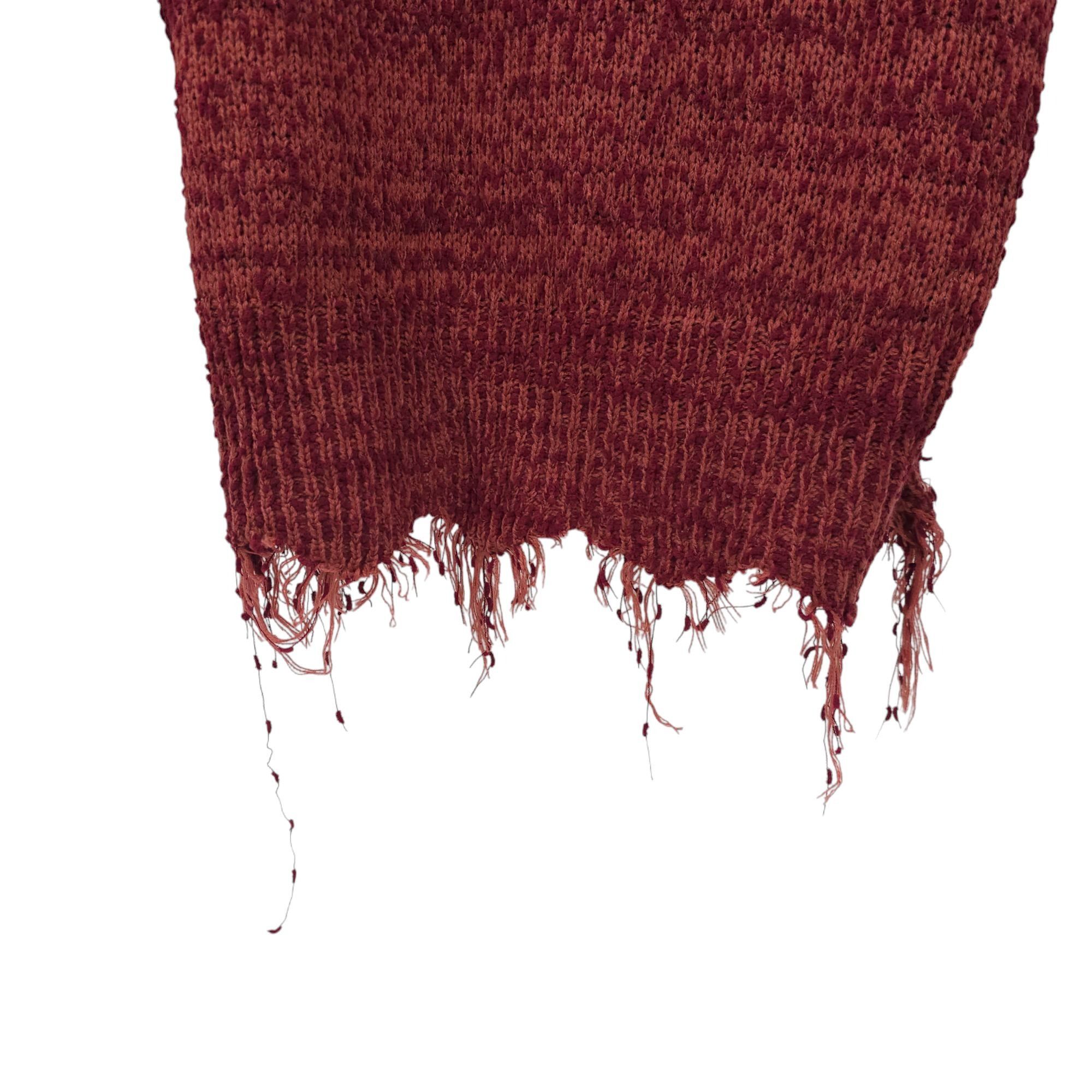 Other Umgee Sweater Womens XL Distressed Hem V Neck Pullover Knit Size XL / US 12-14 / IT 48-50 - 10 Thumbnail