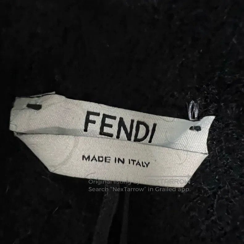 Fendi Fendi Black Wool Knit Bustier Size XS / US 0-2 / IT 36-38 - 3 Thumbnail