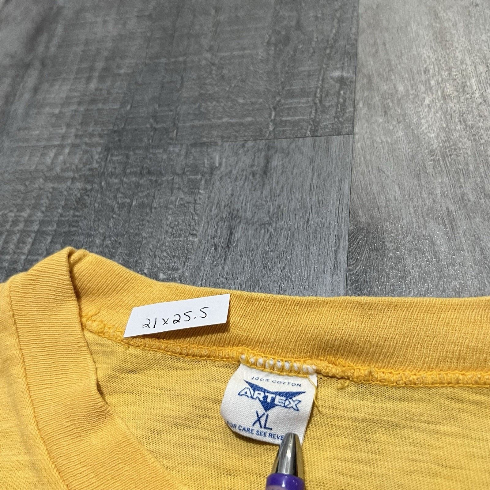 Other VTG 1970s Sun Devils Yellow ASU Sun Faded College Shirt Size US XL / EU 56 / 4 - 5 Thumbnail