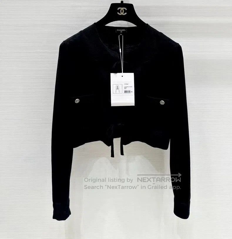 Chanel Chanel Knit Tie Cardigan F34. Size US S / EU 44-46 / 1 - 1 Thumbnail