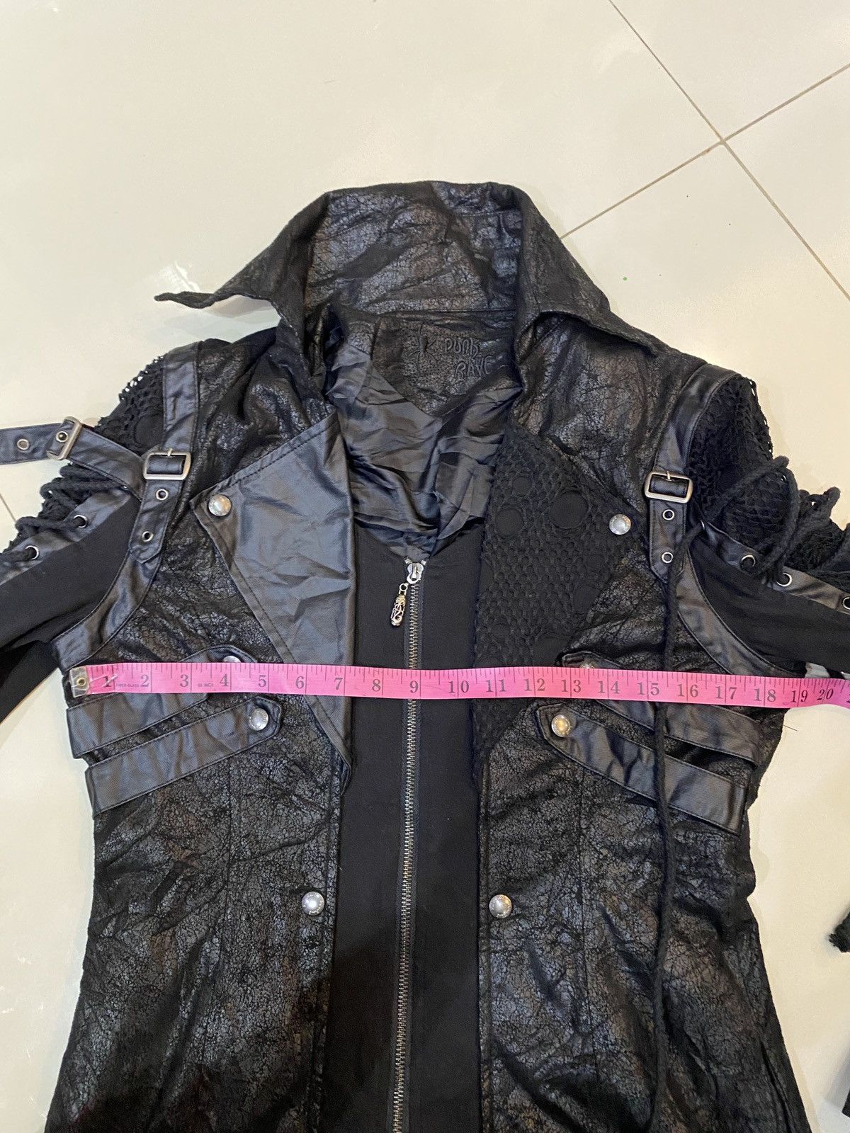 If Six Was Nine Japanese Rave Bondage Faux Leather Coat Ghotic Punk Style Size US M / EU 48-50 / 2 - 17 Thumbnail