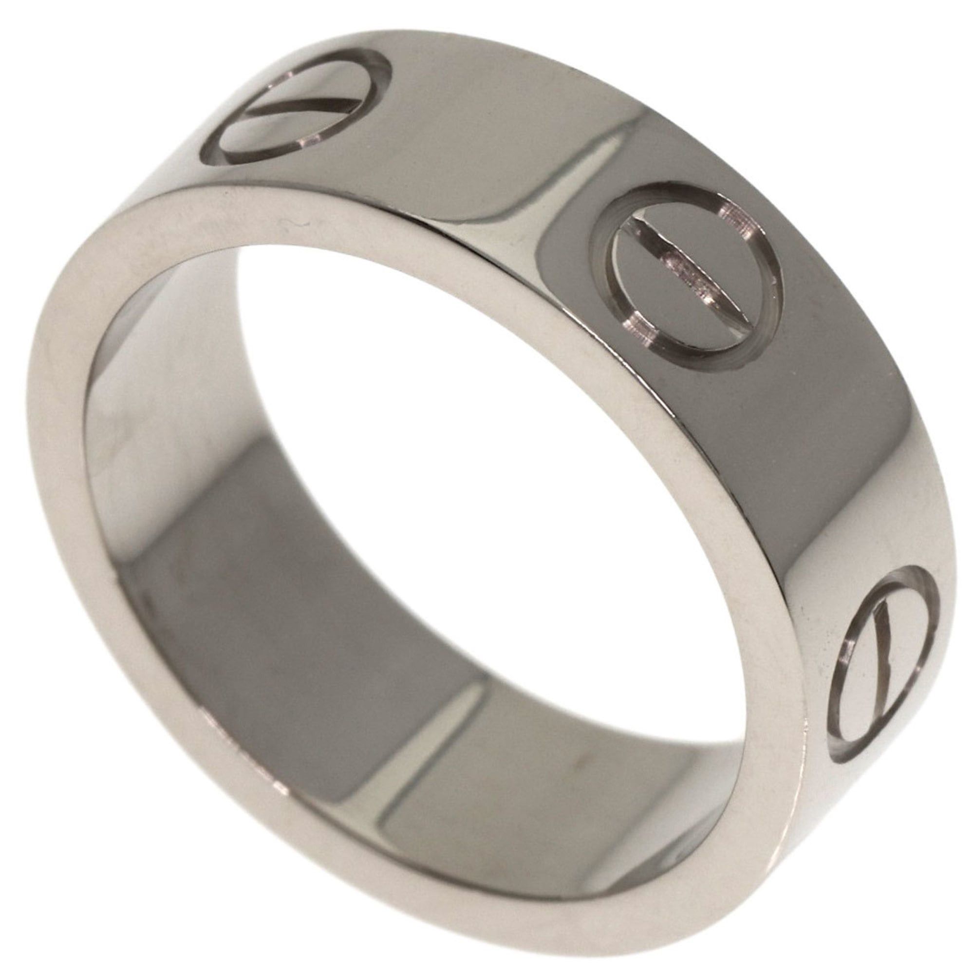 Cartier Cartier Love Ring #47 18K White Gold Women's Size ONE SIZE - 1 Thumbnail