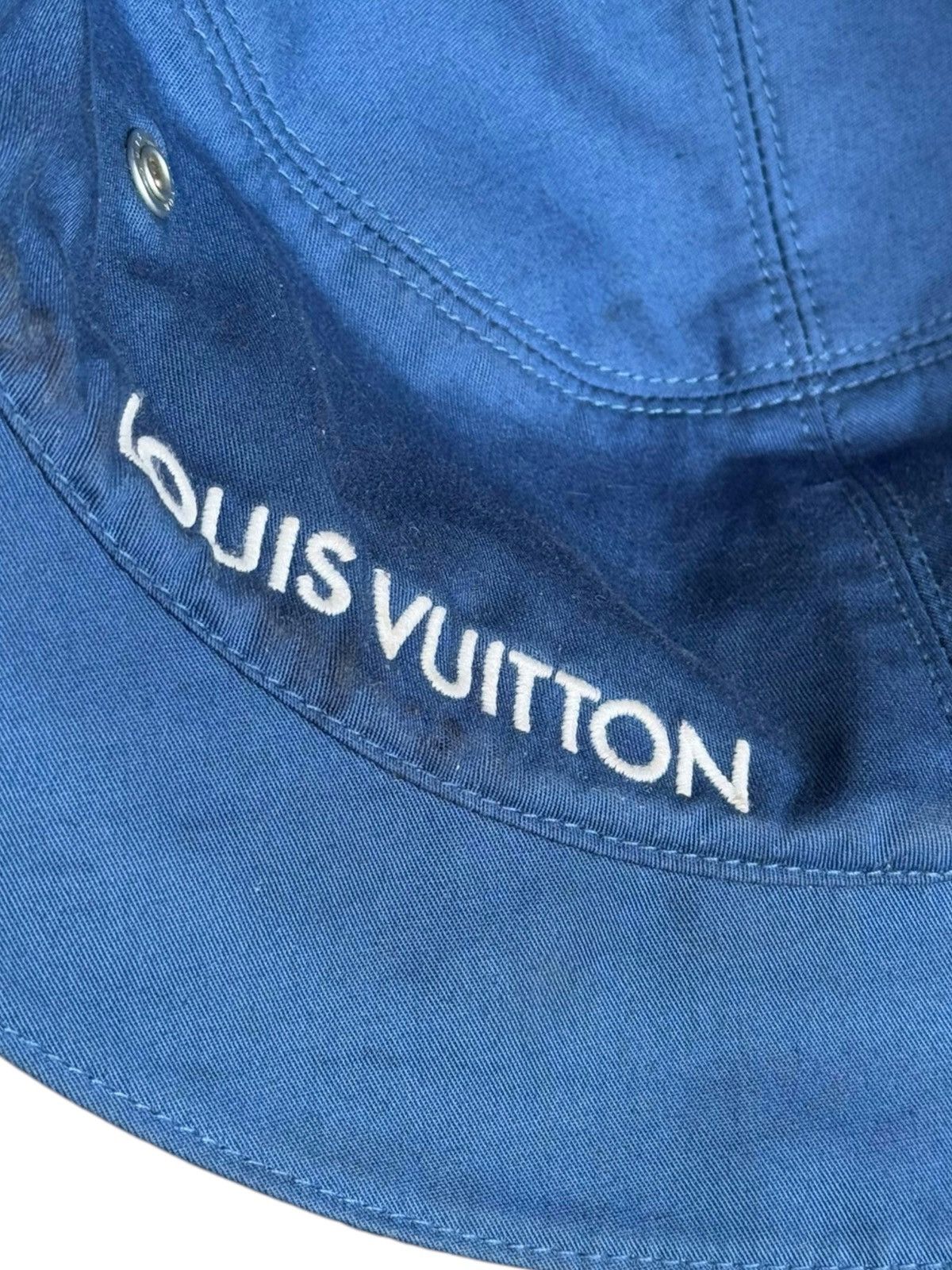Louis Vuitton 2000’s Denim Monogram LV Reversible Bucket Hat Size ONE SIZE - 5 Thumbnail