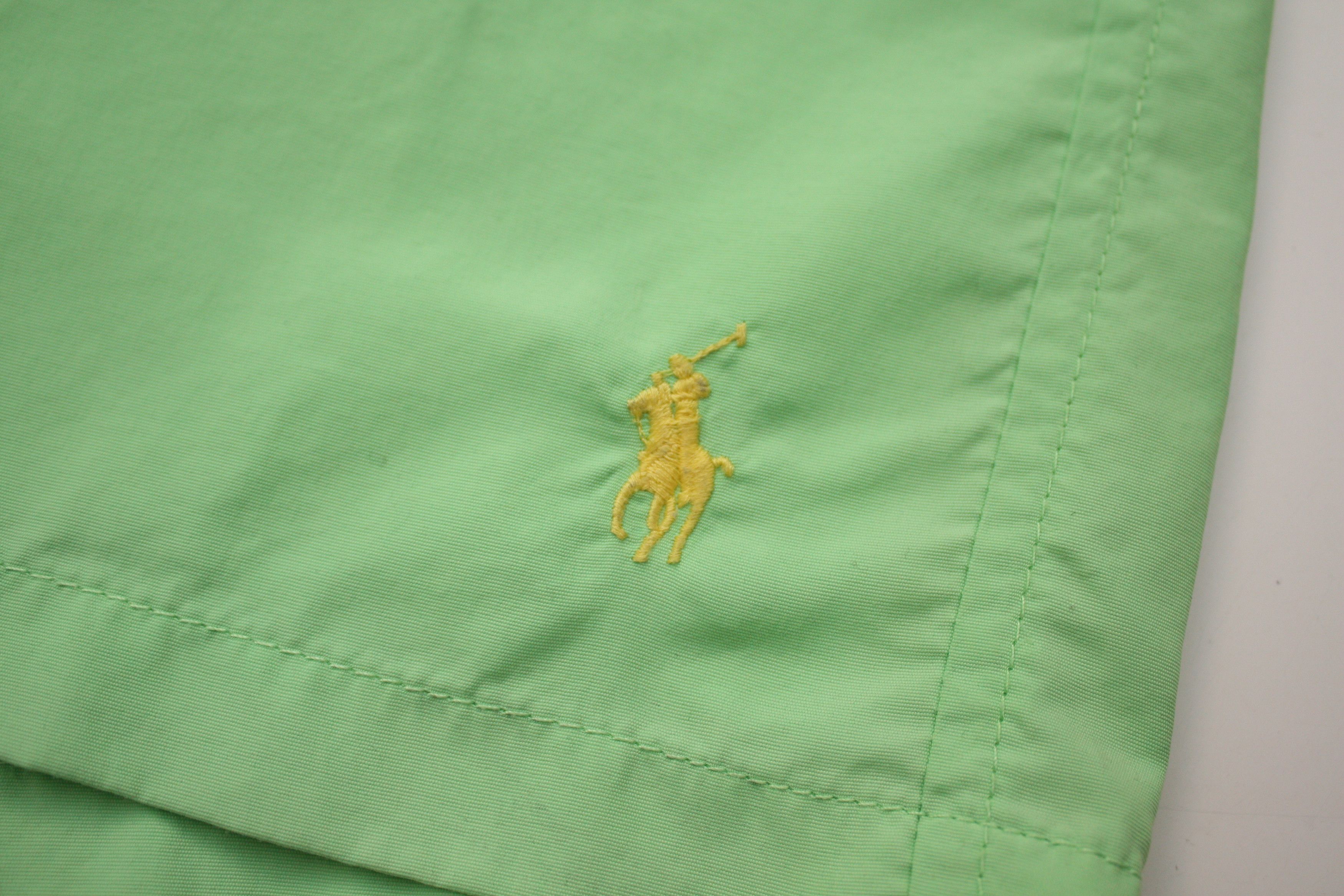 Polo Ralph Lauren Polo Ralph Lauren Light Green Swim Shorts Men's Size US 36 / EU 52 - 4 Thumbnail
