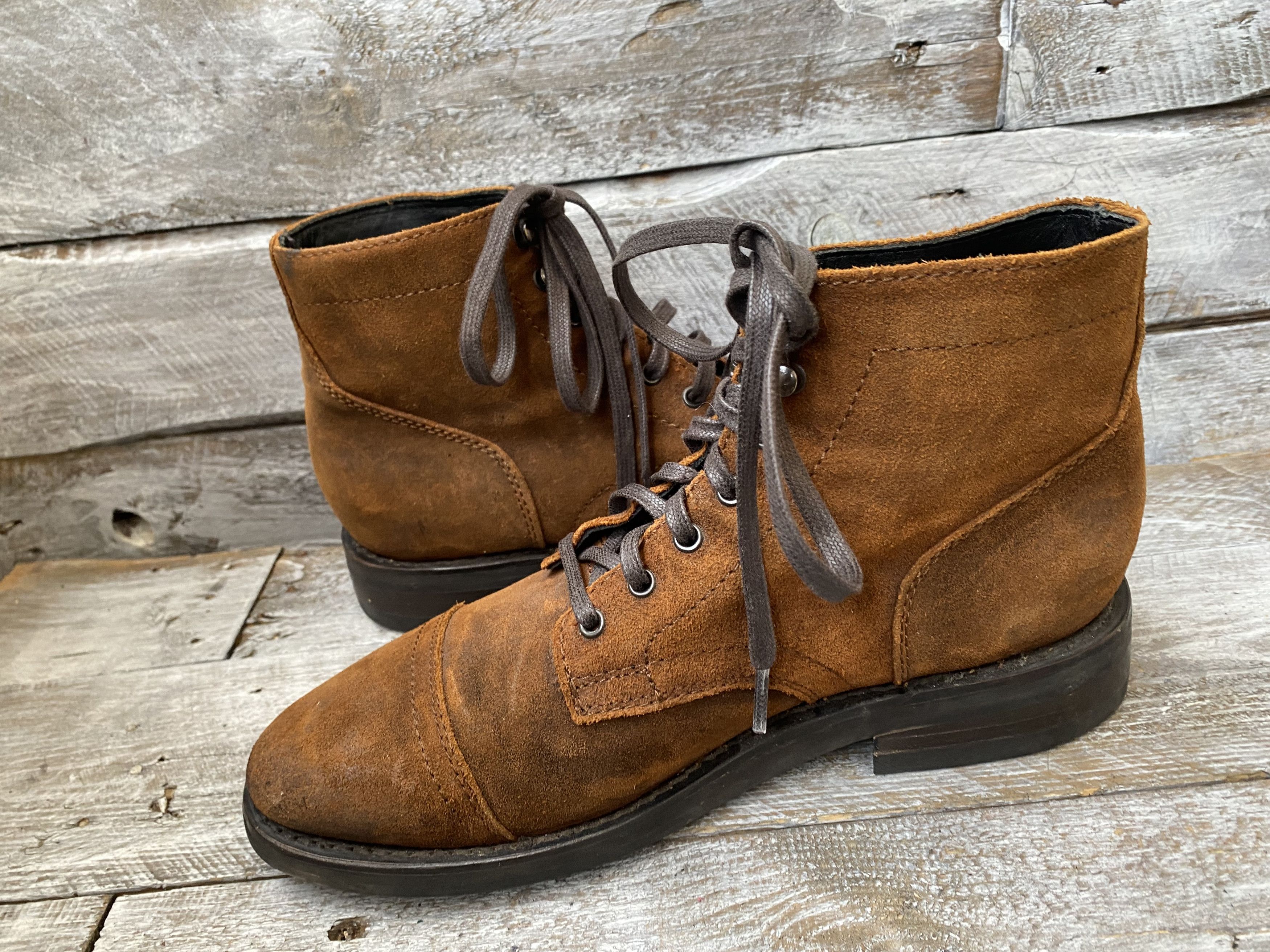 Thursday Boot Company Thursday's mustard brown suede boots sz 7.5 Size US 7.5 / EU 40-41 - 15 Thumbnail