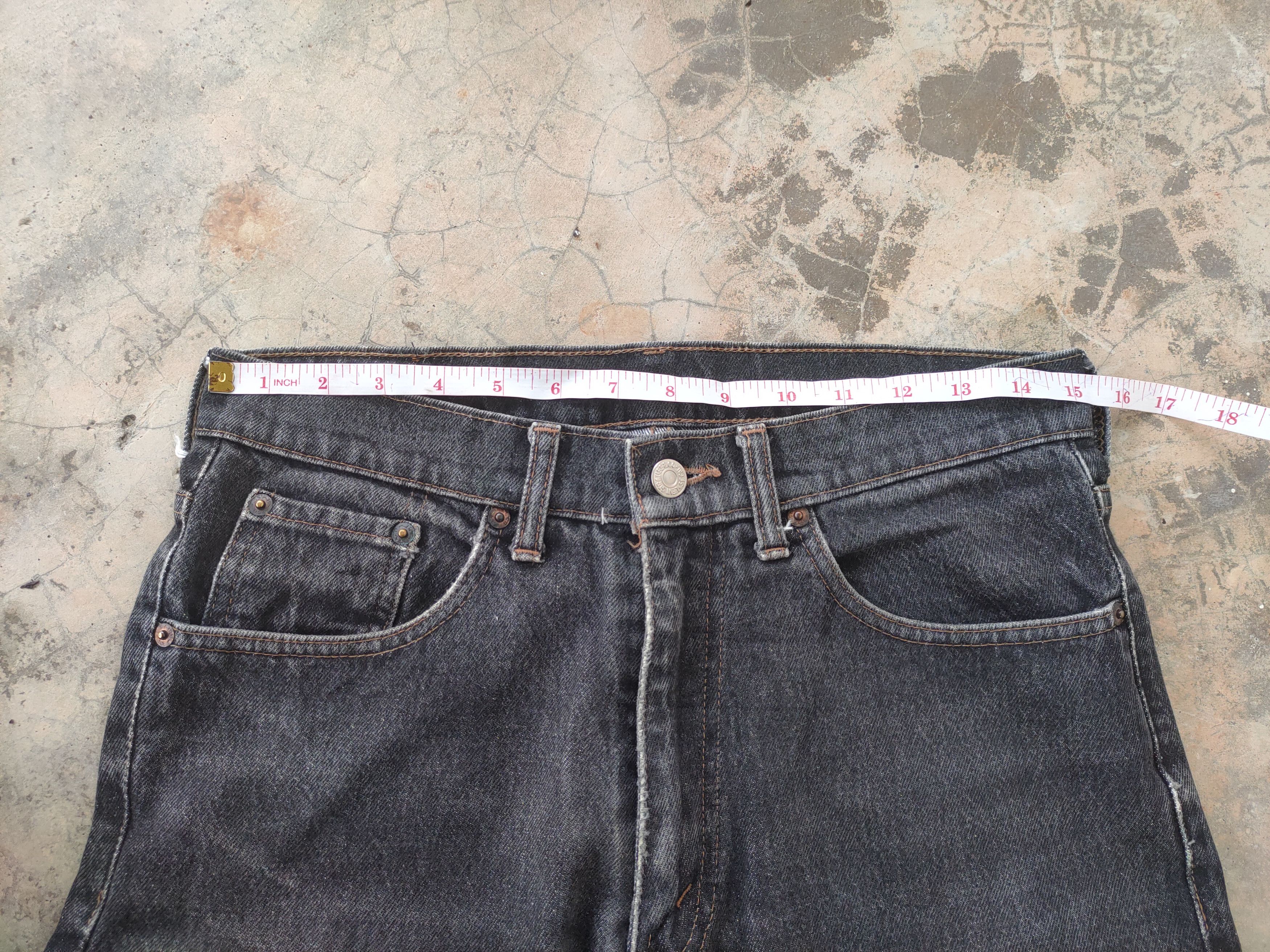 Levi's Vintage Clothing W30 VINTAGE 89' LEVI'S 626 RIPPED FADED BLACK JEANS DENIM Size US 30 / EU 46 - 6 Thumbnail