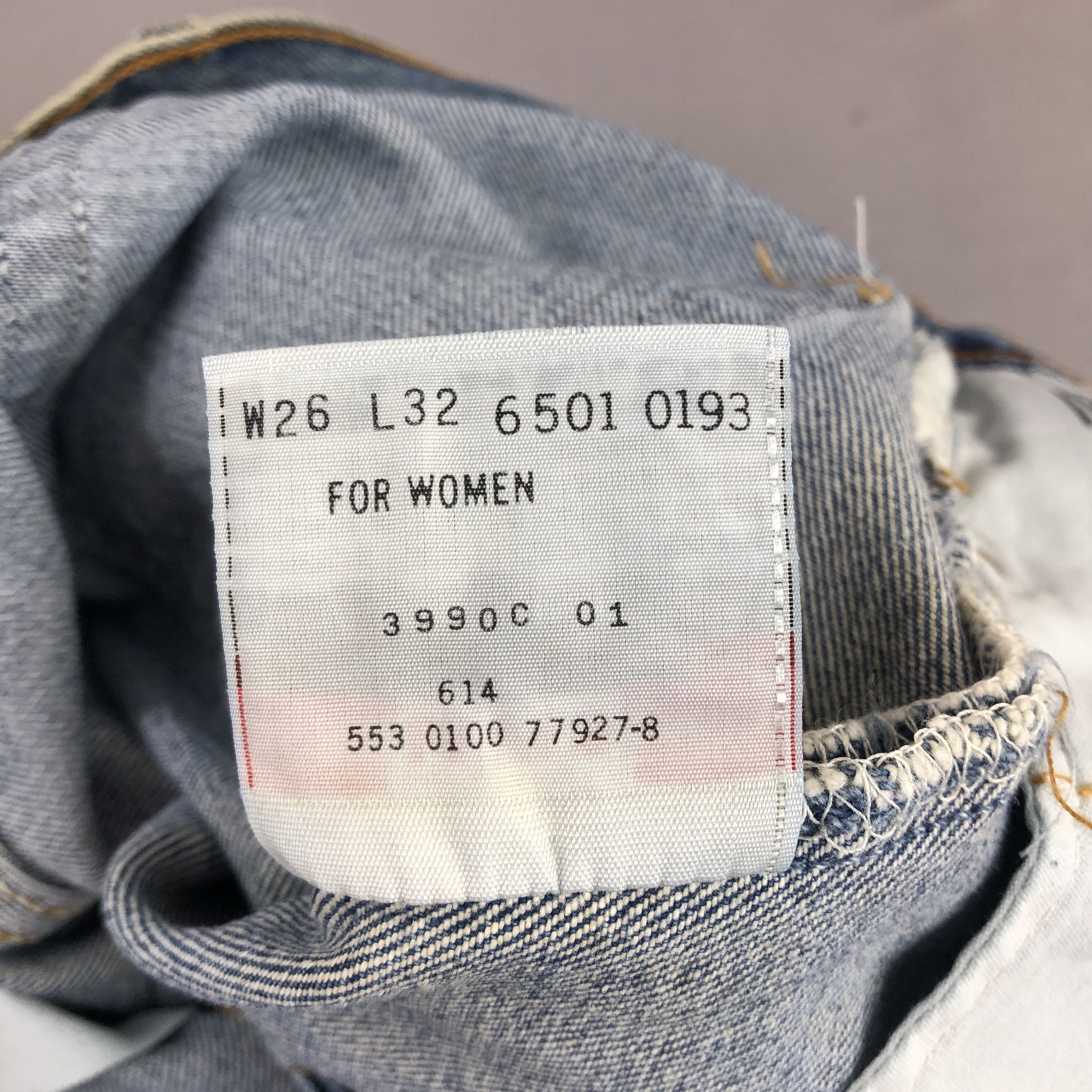 Levi's Vintage 90s Levis 501 Stone Wash Jeans Levi's Faded Denim Size 24" / US 00 / IT 34 - 11 Thumbnail